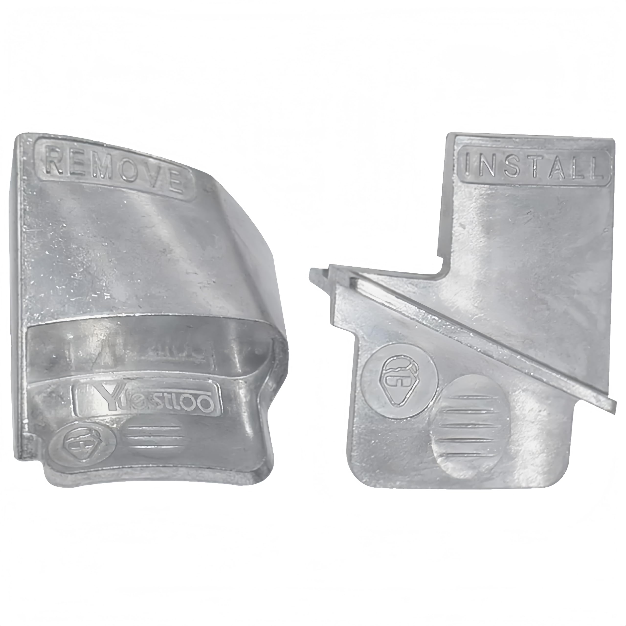 2PZ Metallo Strumenti per la Rimozione/Installazione della Cinghia Elastica, Strumento di Montaggio Cinghie Elastiche per Auto, Dispositivo di Collegamento per Cintura Elastica