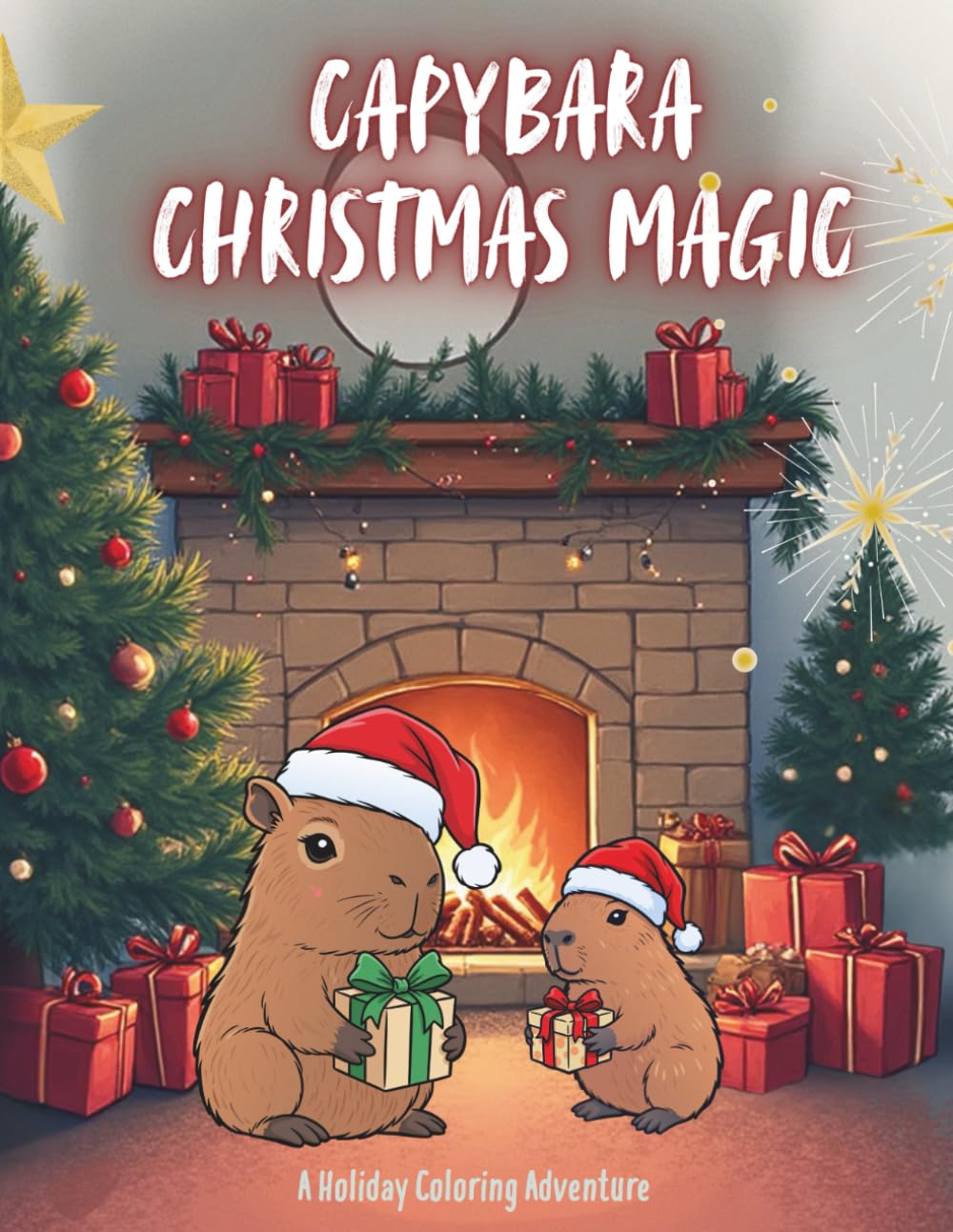 Capybara Christmas Magic: A Holiday Coloring Adventure