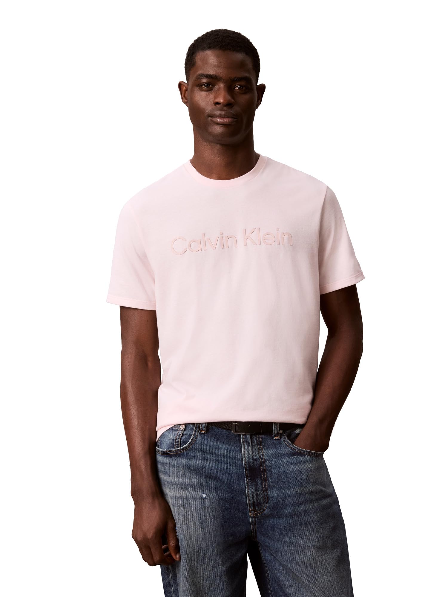 Calvin Klein Men's Relaxed Fit CK Logo Crewneck T-Shirt
