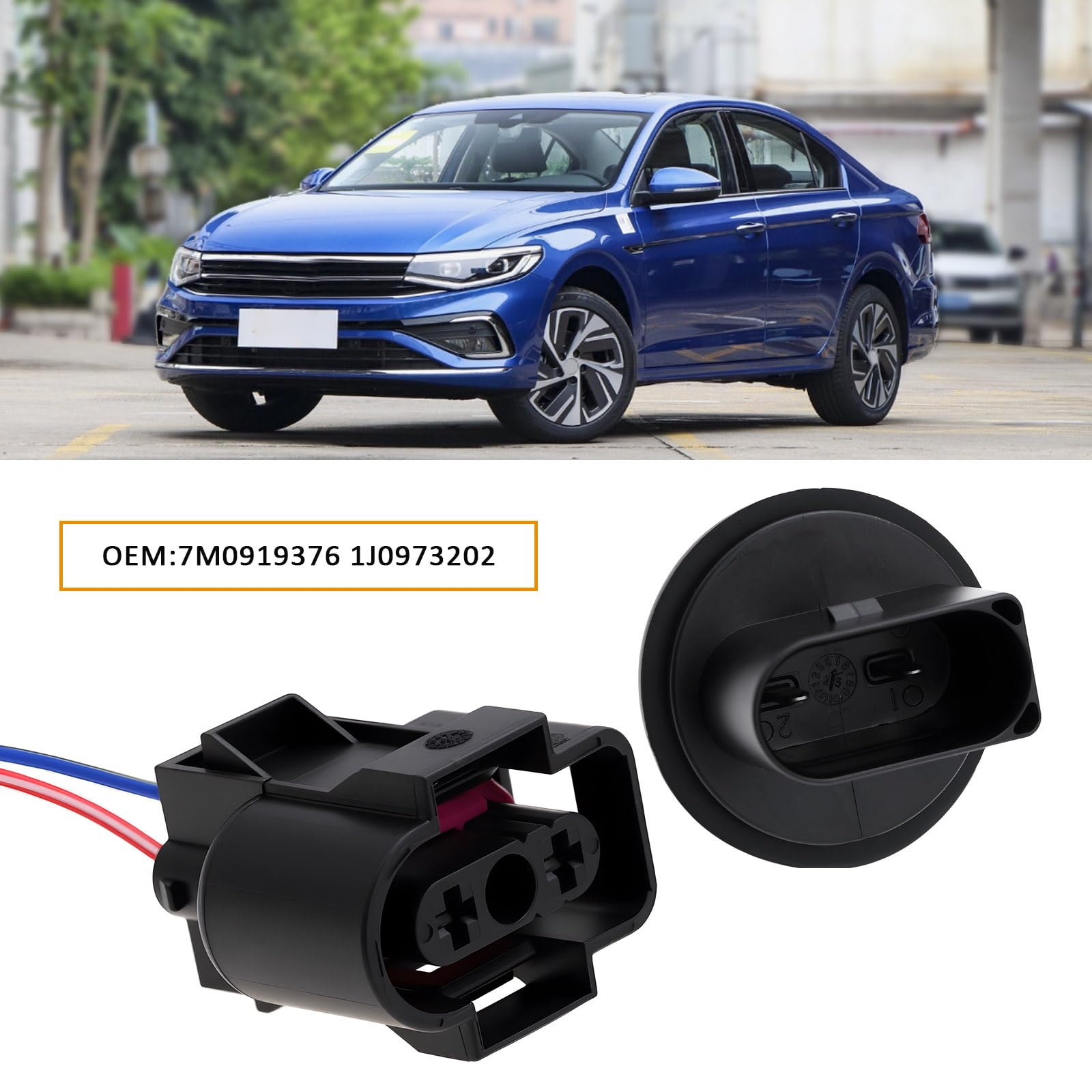 ECSiNG 2Pcs Auto Washer Flüssigkeit Level Sensor 7M0919376 1J0973202 Kompatibel mit Volkswagen EOS 2006-2016
