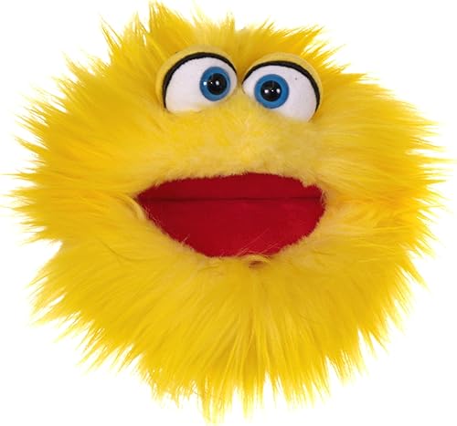 Living Puppets - Woo The 9 Inch Yellow Friendly Monster, marioneta de mano de felpa para niños y niñas