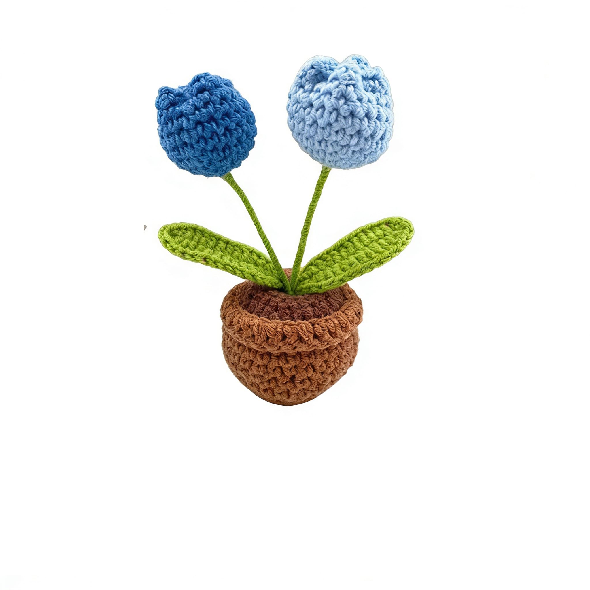 Tournesols crochet fait main contre le stress avec leur carte message positif