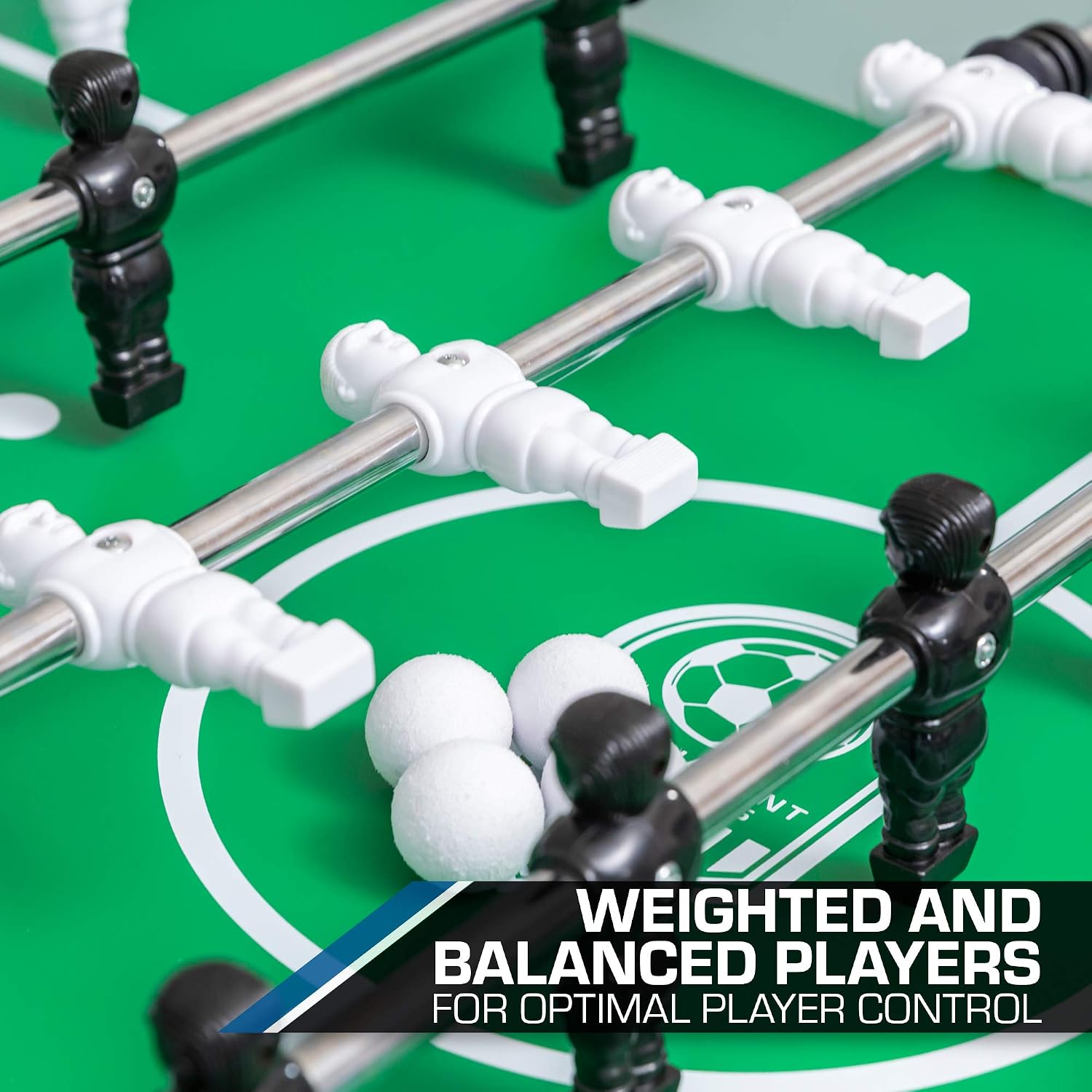 EastPoint Sports Official Competition Size Deluxe Foosball Table for Multiplayer Indoor Play - Includes 4 Foosballs