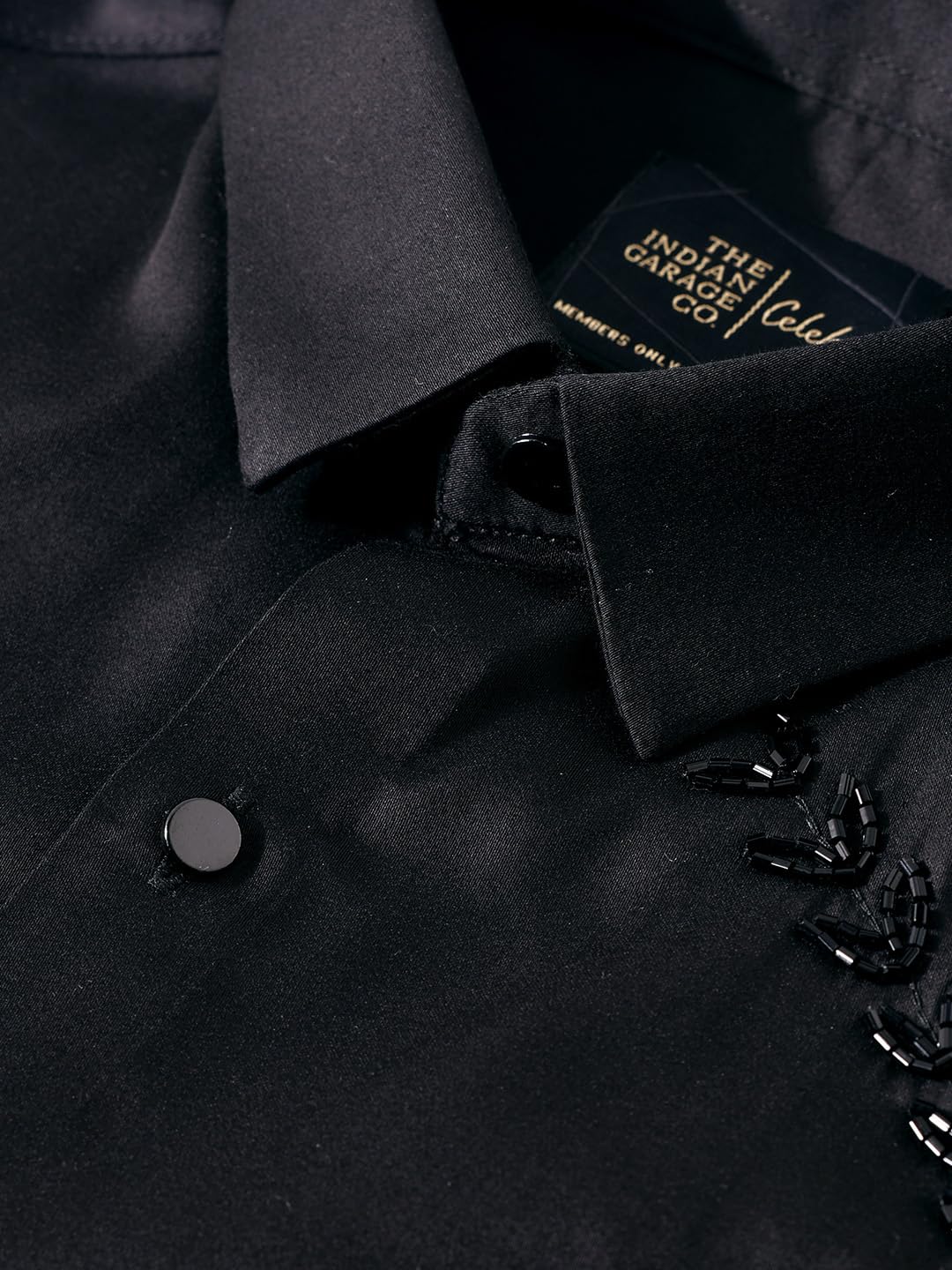 The Indian Garage Co Camicia da festa a maniche lunghe con colletto cutaway impreziosito slim fit da uomo