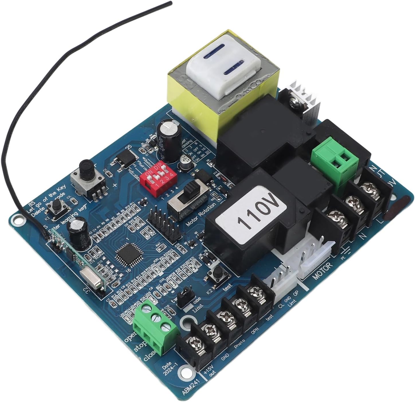 Yoidesu Electric Door Control Board, Sliding Gate Opener Circuit Board Universal for Home (110V)