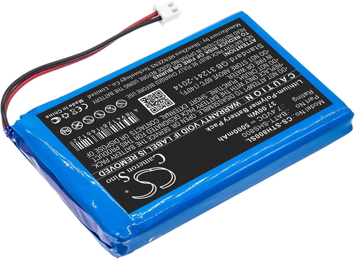 Cameron Sino Battery for Siglent SHS1000, SHS800 PN:Siglent BATT-SHS800 5000mAh / 37.00Wh