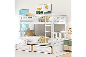 Harper & Bright Convertible Twin Bunk Bed with Storage