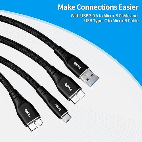Miniatura 4 de Lector de tarjetas SD 7 en 1, Kxable USB 3.0 lector de tarjetas de memoriaescritor de 5 Gbps, para SDMicro SDMSCFMMCXDSDHCSDXC, lector para Mac OS,