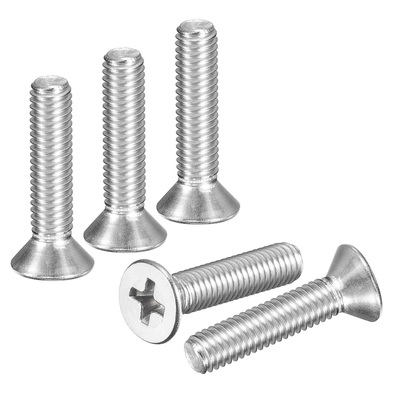DTGN #10-32x7/8" Phillips Countersunk Bolts 304 Silver 100pcs
