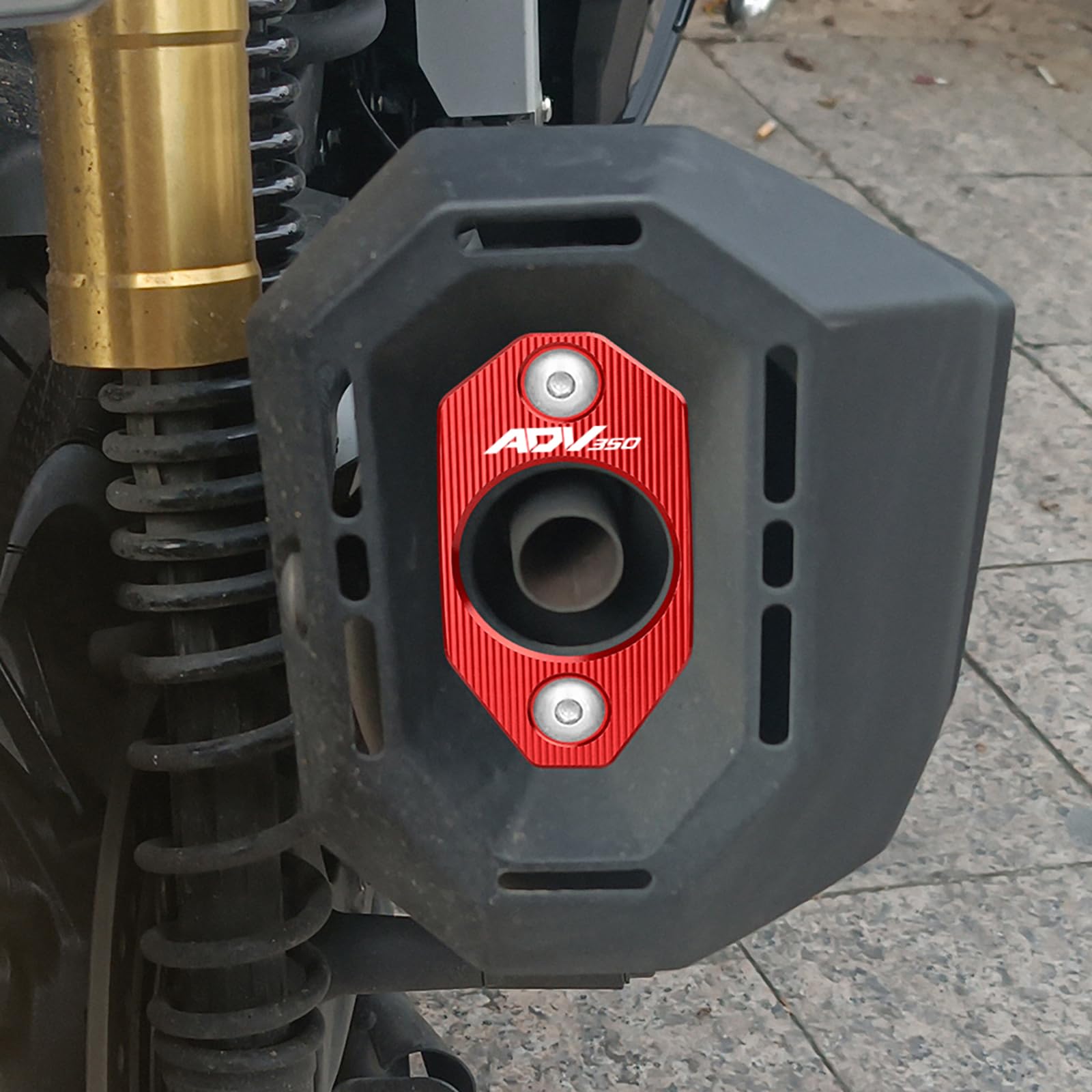 Estremità Coperchio Punta di Scarico in Alluminio Coperchio Decorativo Accessori Moto per Ho&nd&a ADV350 ADV 350