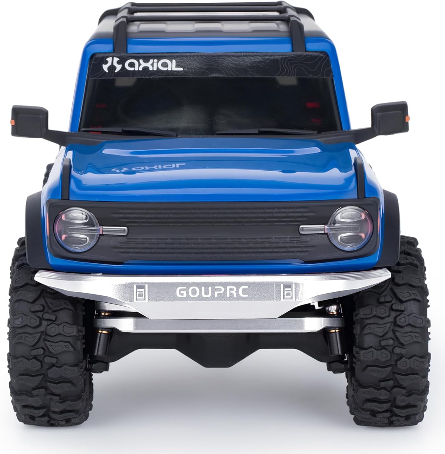 GOUPRC Aluminum Alloy RC Front & Rear Bumper for Axial SCX30 Bronco C10 1/30 RC Crawler Car Upgrade Replacement Parts