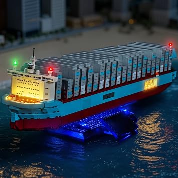 LED Lighting Compatible with LEGO Maersk Dual-Fuel Container Vessel 40955 - JUST Lights,Light Kit Compatible with LEGO 40955,NOT Included The Model