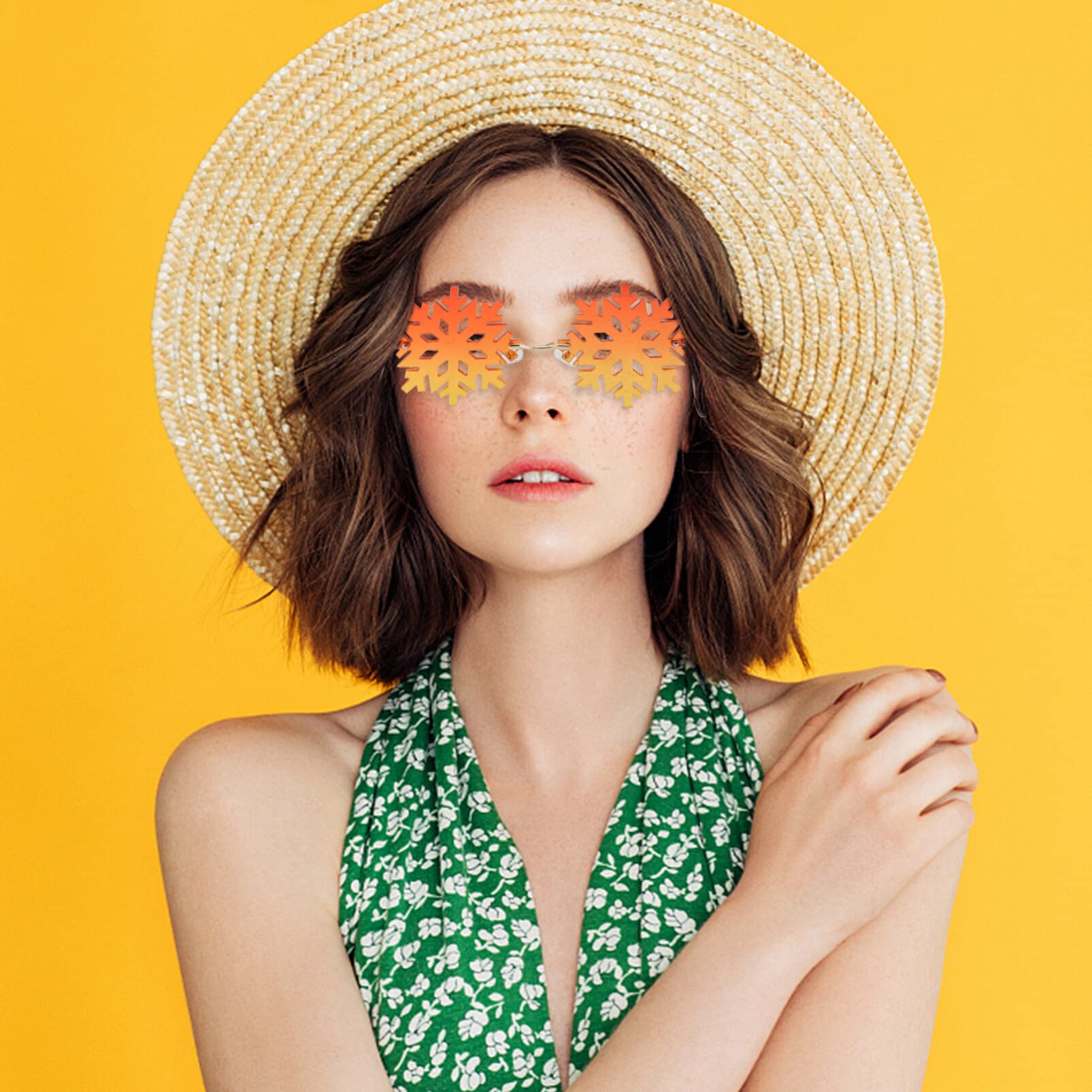 Kichvoe Trendy Lens Sunglasses Uv Blocking Funny Glasses for Parties Photography