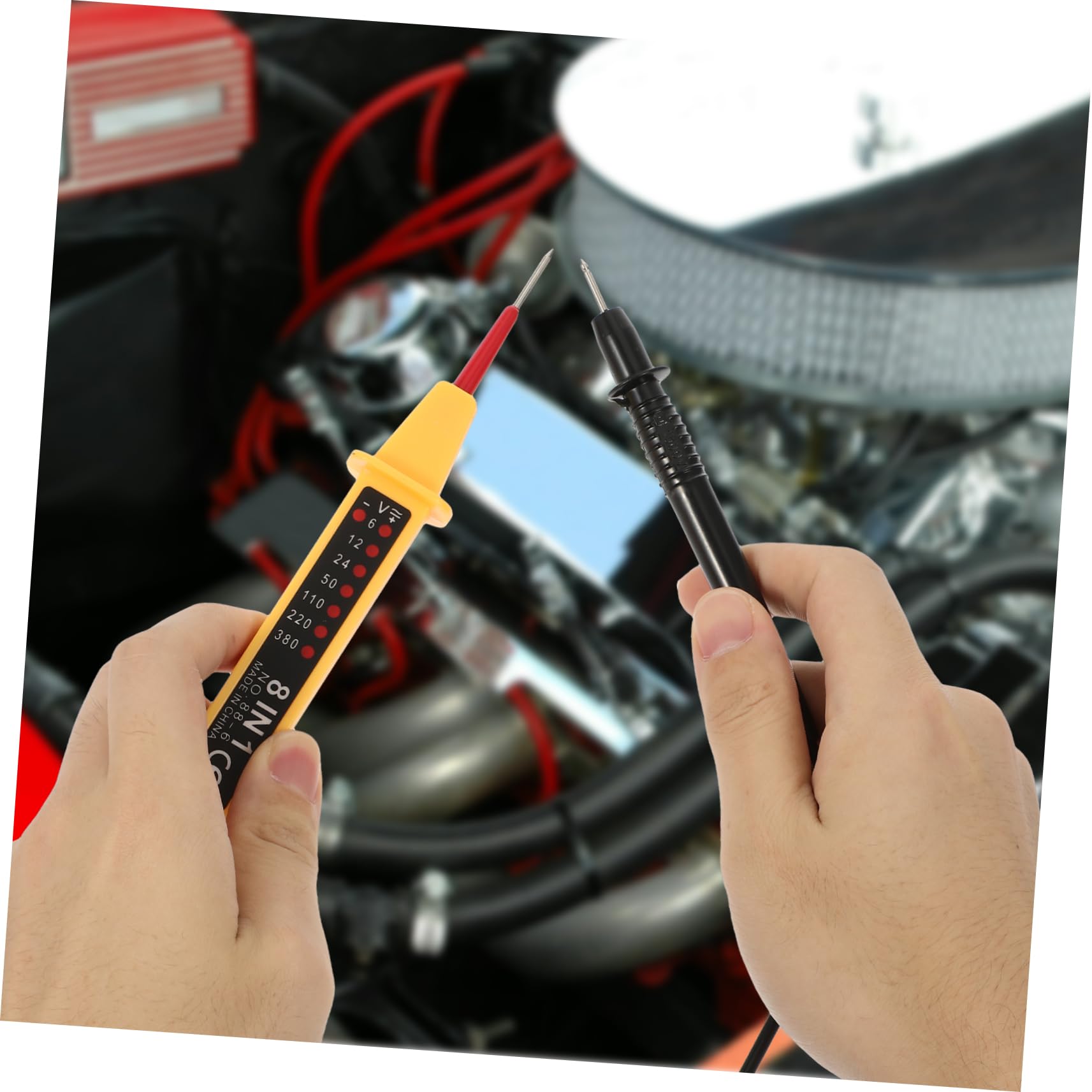 5 Pièces Instrument De Détection De Tension Testeur De Fil Testeur De Tension Appareil De Test De Tension Testeur Électrique De Voiture Outil D'entretien Automobile Cuivre
