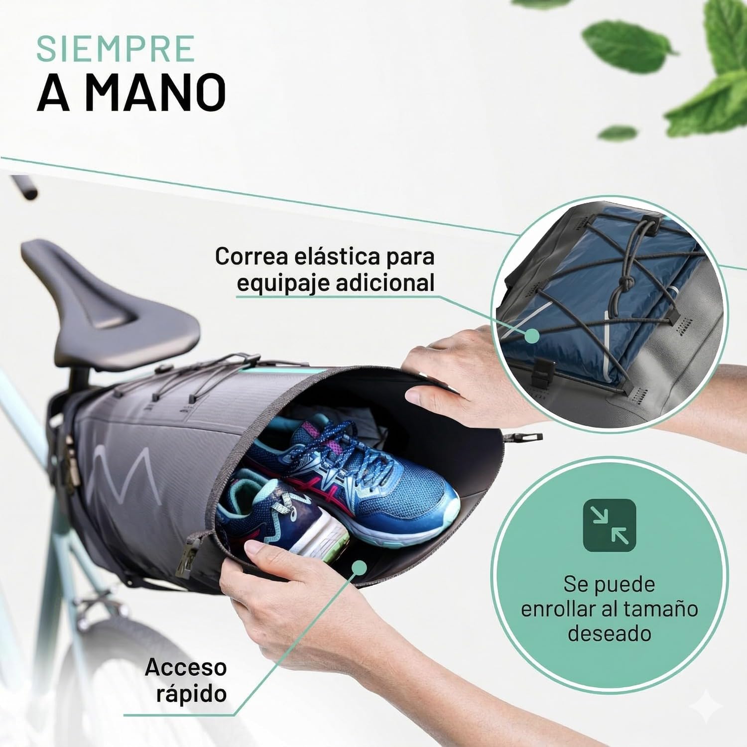 BIKEPACK Alforjas para bicicleta – Bikepacking bolsas – Sillín – Gravelbike – Alforja para carretera 15 L – Bolsa sin portaequipajes – Accesorios