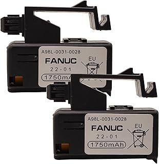Fanuc Replacement Battery (2-Pack) A98L-0031-0028, A02B-0323-K102 Single Cell 3V in Cartridge