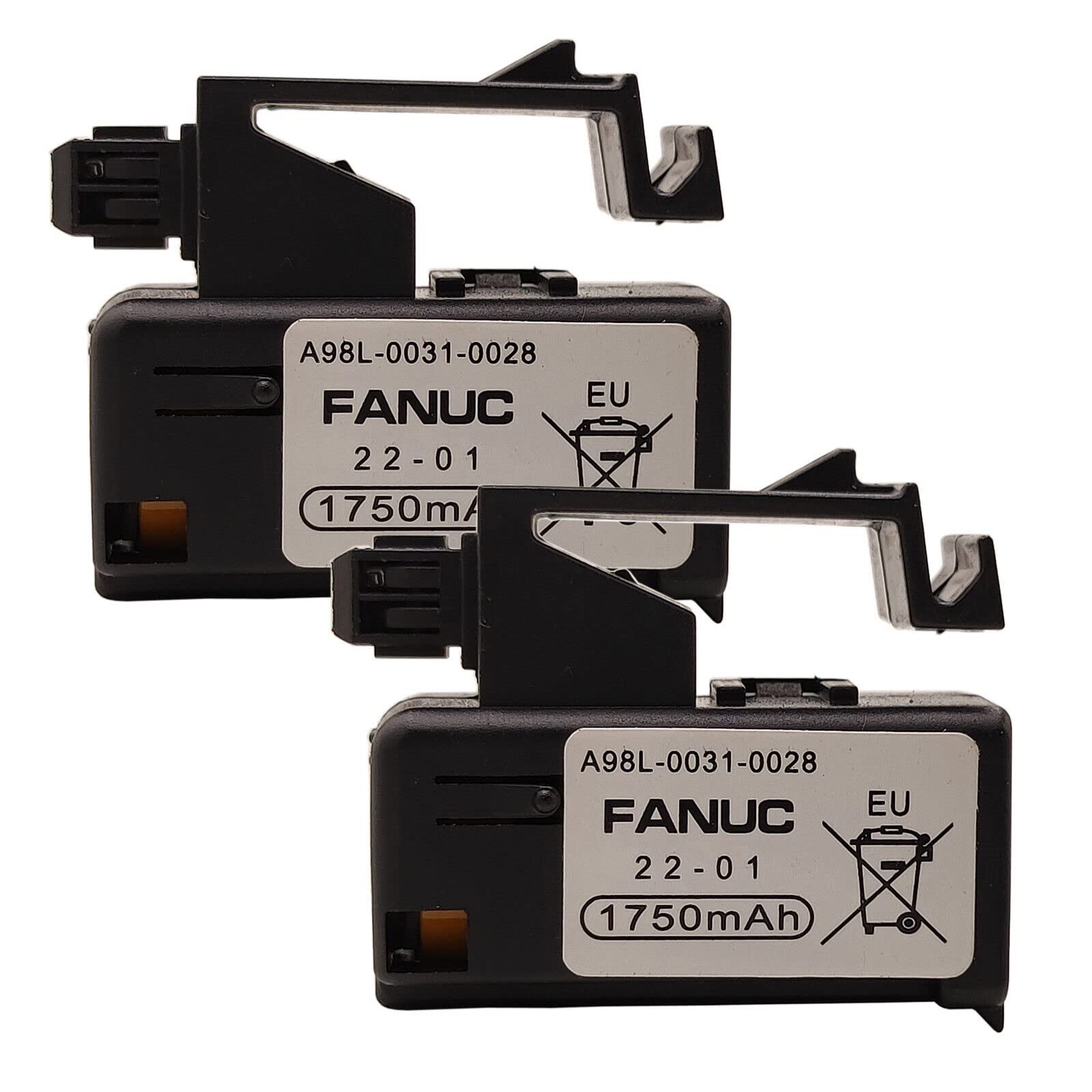 (2-Pack) Replacement Battery for Fanuc A98L-0031-0028, A02B-0323-K102 Single Cell 3V in Cartridge