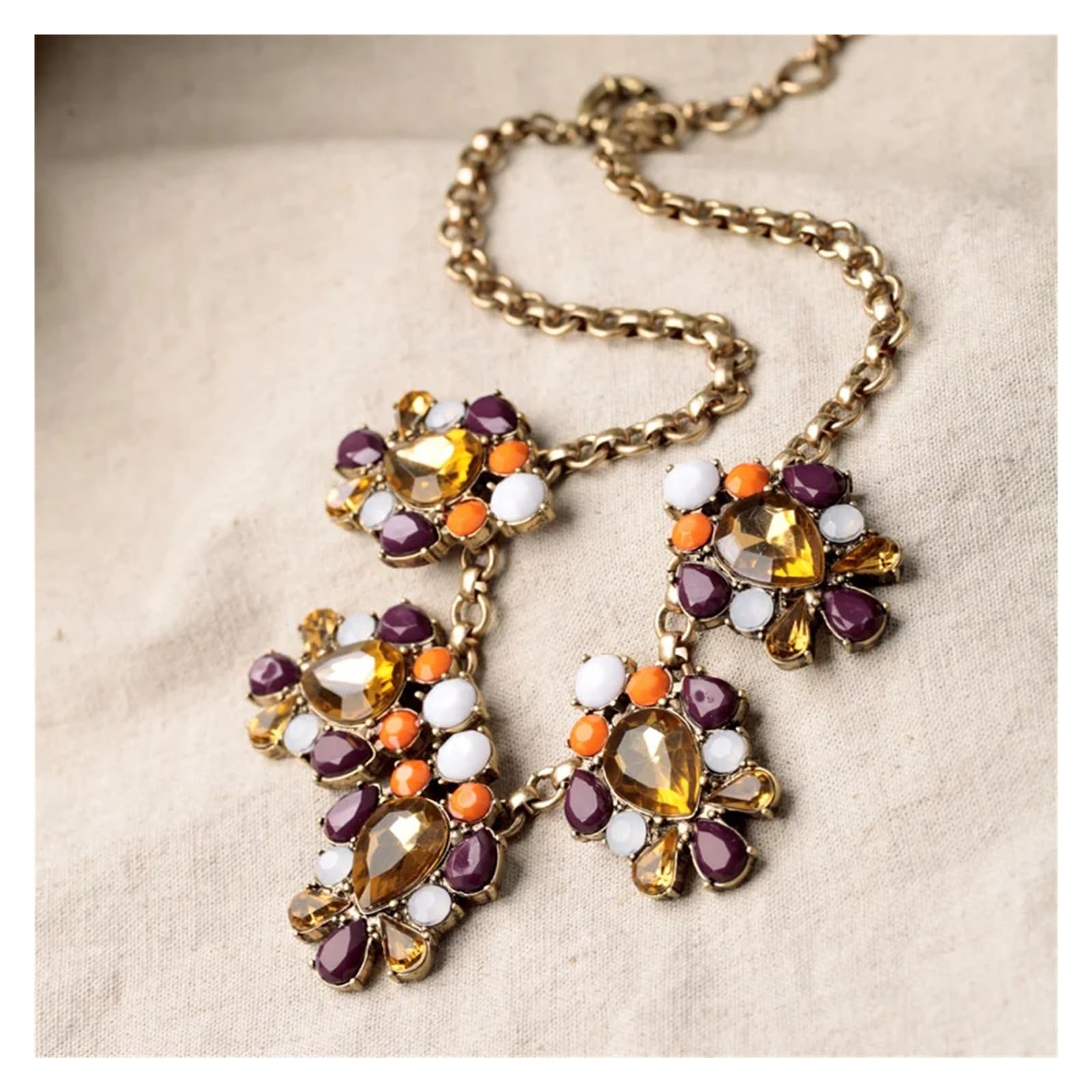 Collier avec pendentif vintage, déclaration bohème pour femme.