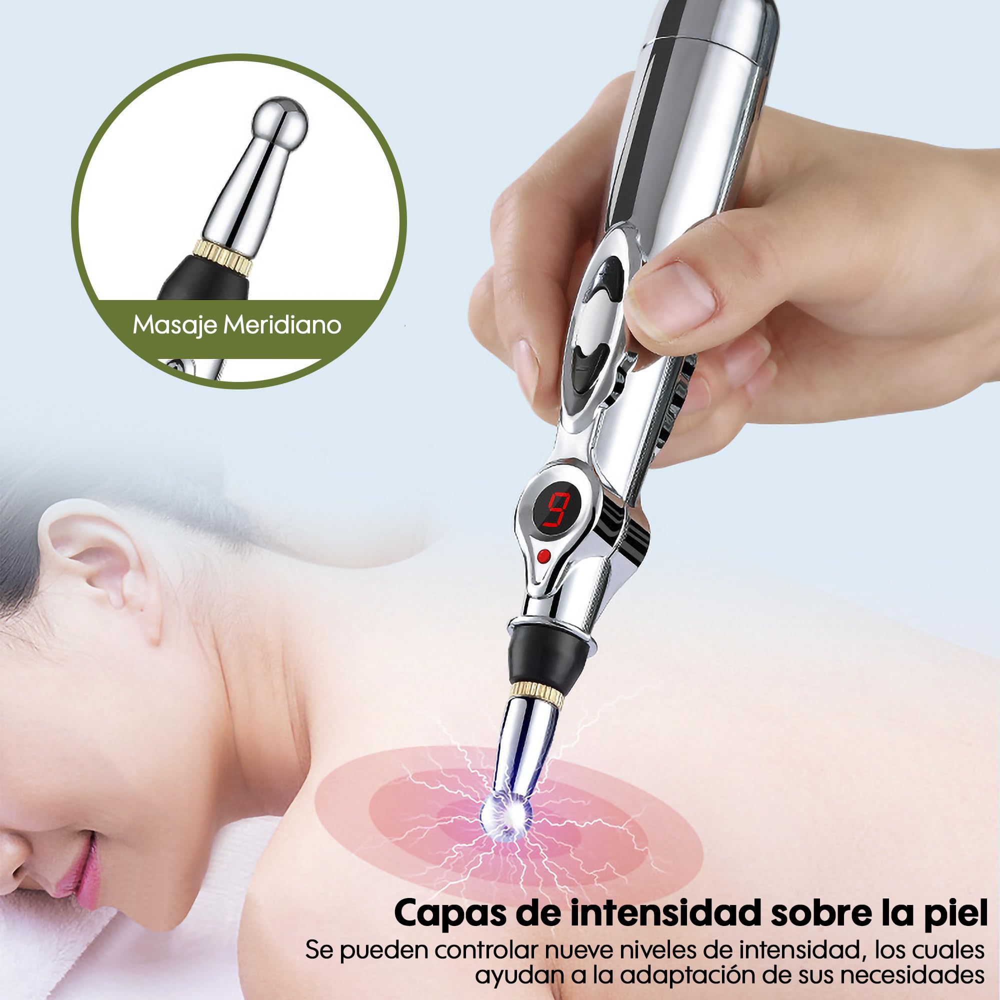Pointer de Fisioterapia y Pluma de Acupuntura Eléctrica - Inyector de Acupuntura AcuPen, Masaje Pen para Acupuntura