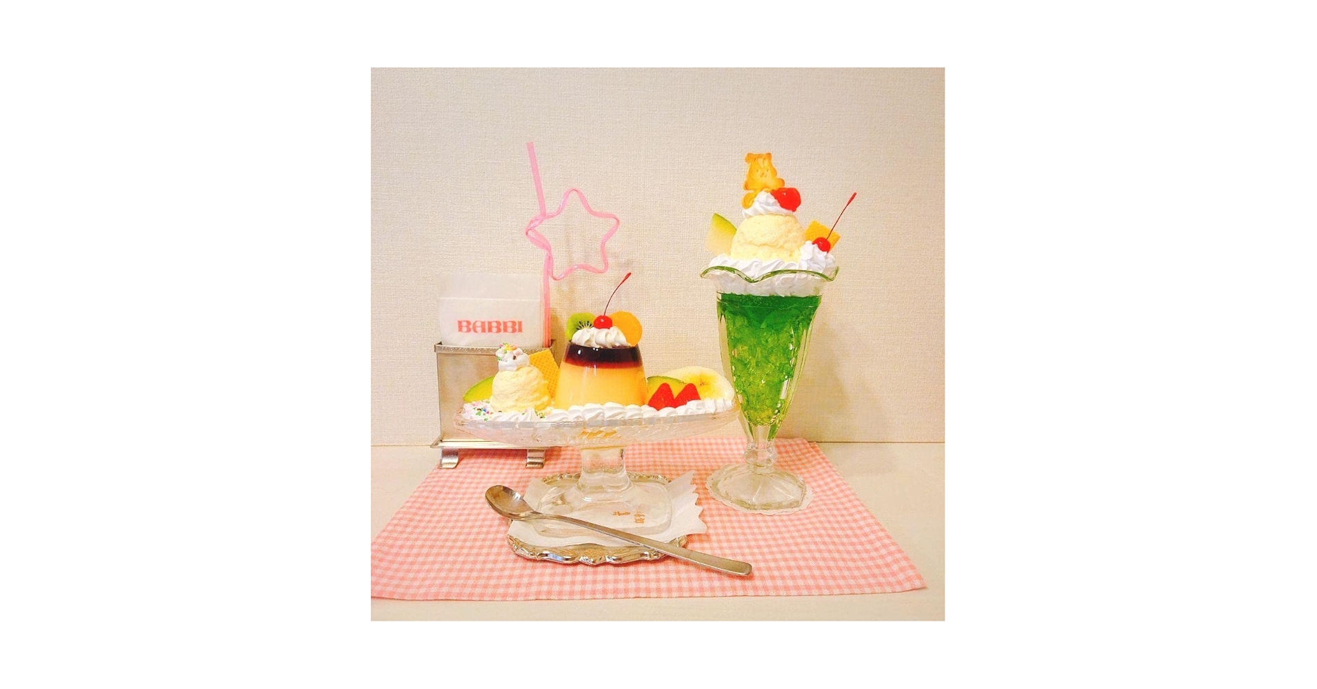 AWABEES / 食品サンプル プリン（クリーム付） メリークリスマス