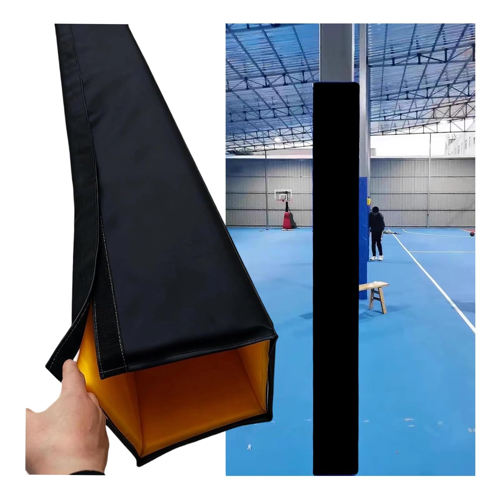 Garage et parking sécurisés avec ce coussin carré de 2,1 m rembourré pour poteau