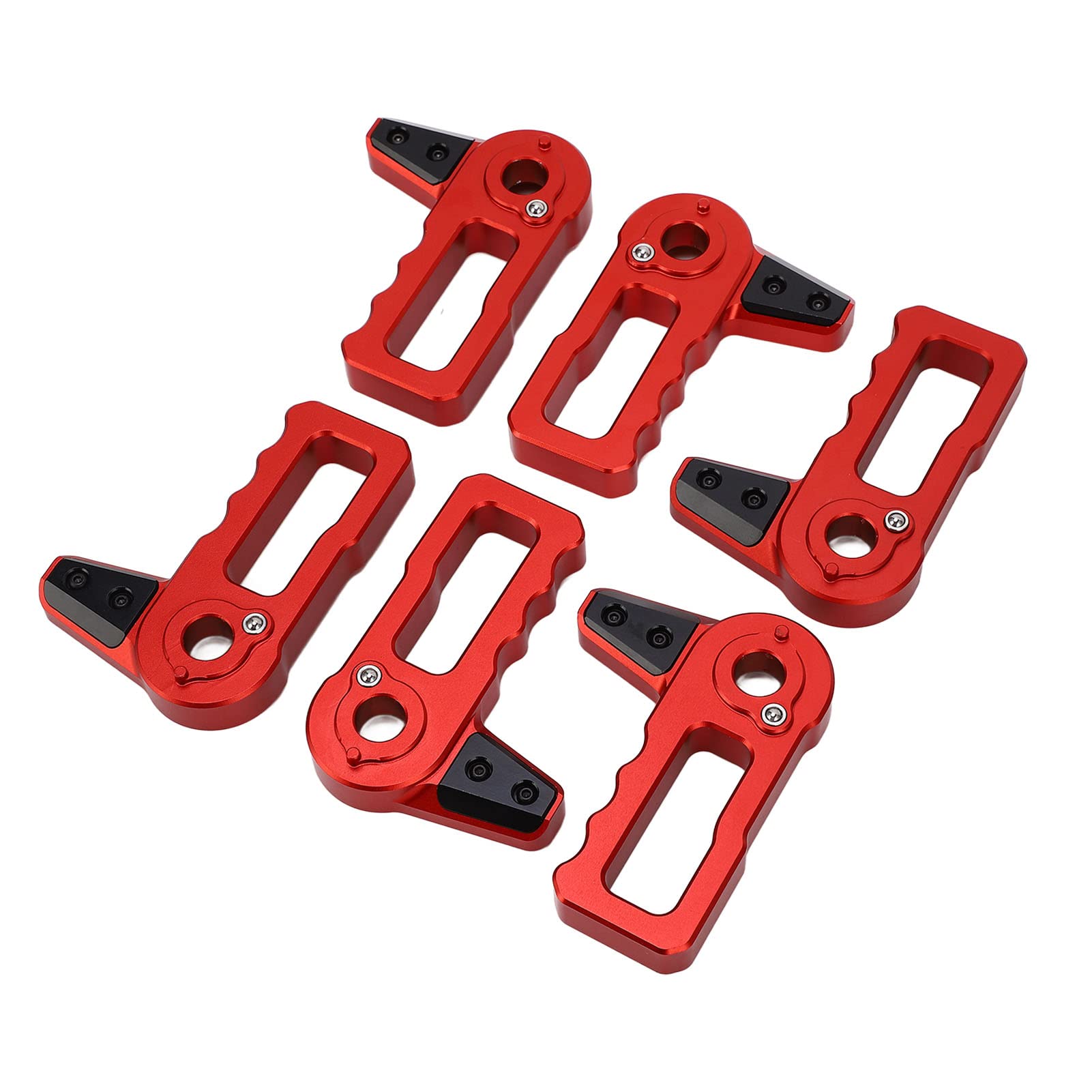Aramox Schaltergriff Zum Entfernen des Hardtop-Dachs, 6-teiliger Schaltergriff Zum Entfernen des Hardtop-Dachs, Ersatz für Wrangler JL JLU Gladiator JT 4xe (Rot)