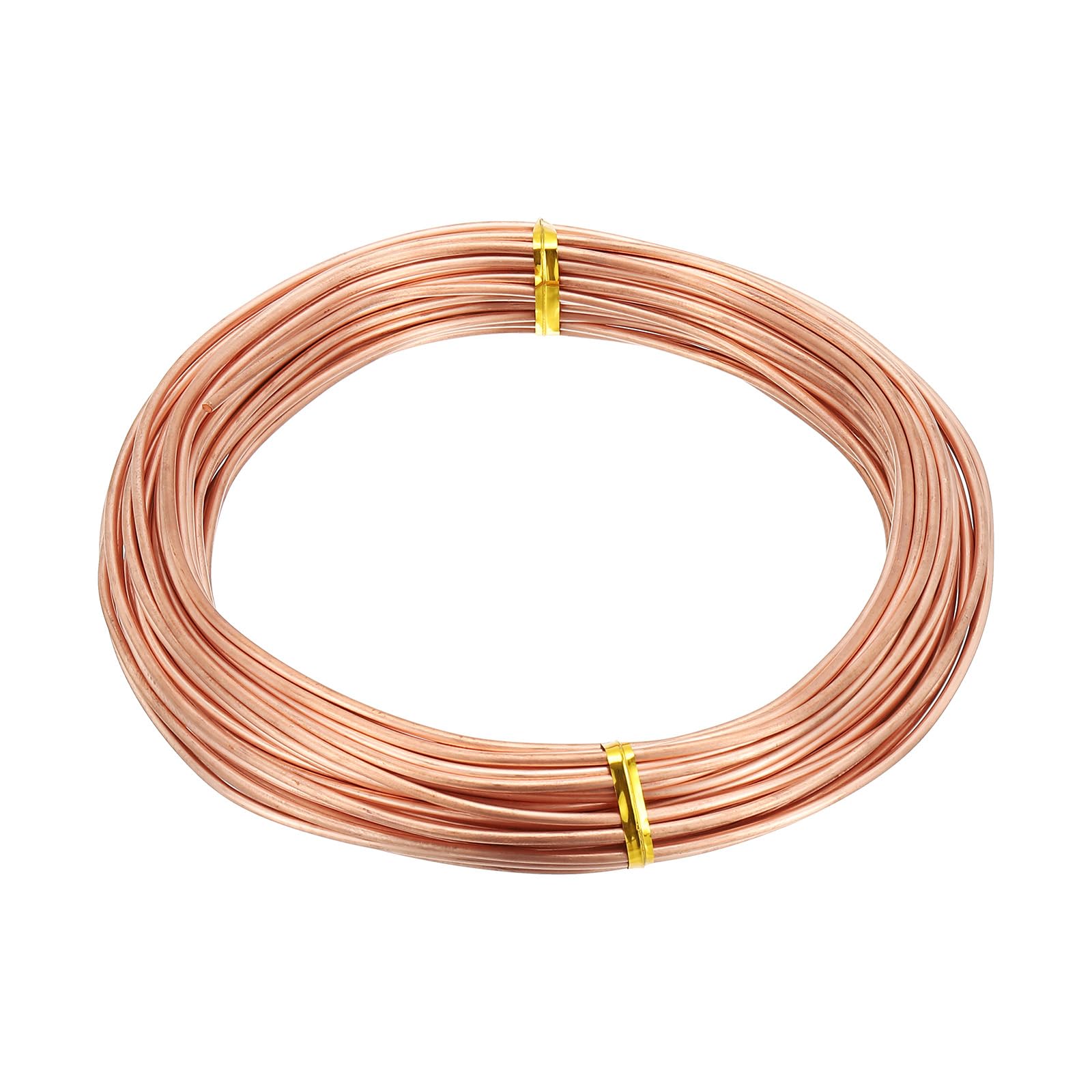 PATIKIL 99,9% zacht koperdraad, 18 gauge/1 mm, diameter 72 m, 1,1 pond, puur koperdraad, voor sieraden, kralen, tuinplanten