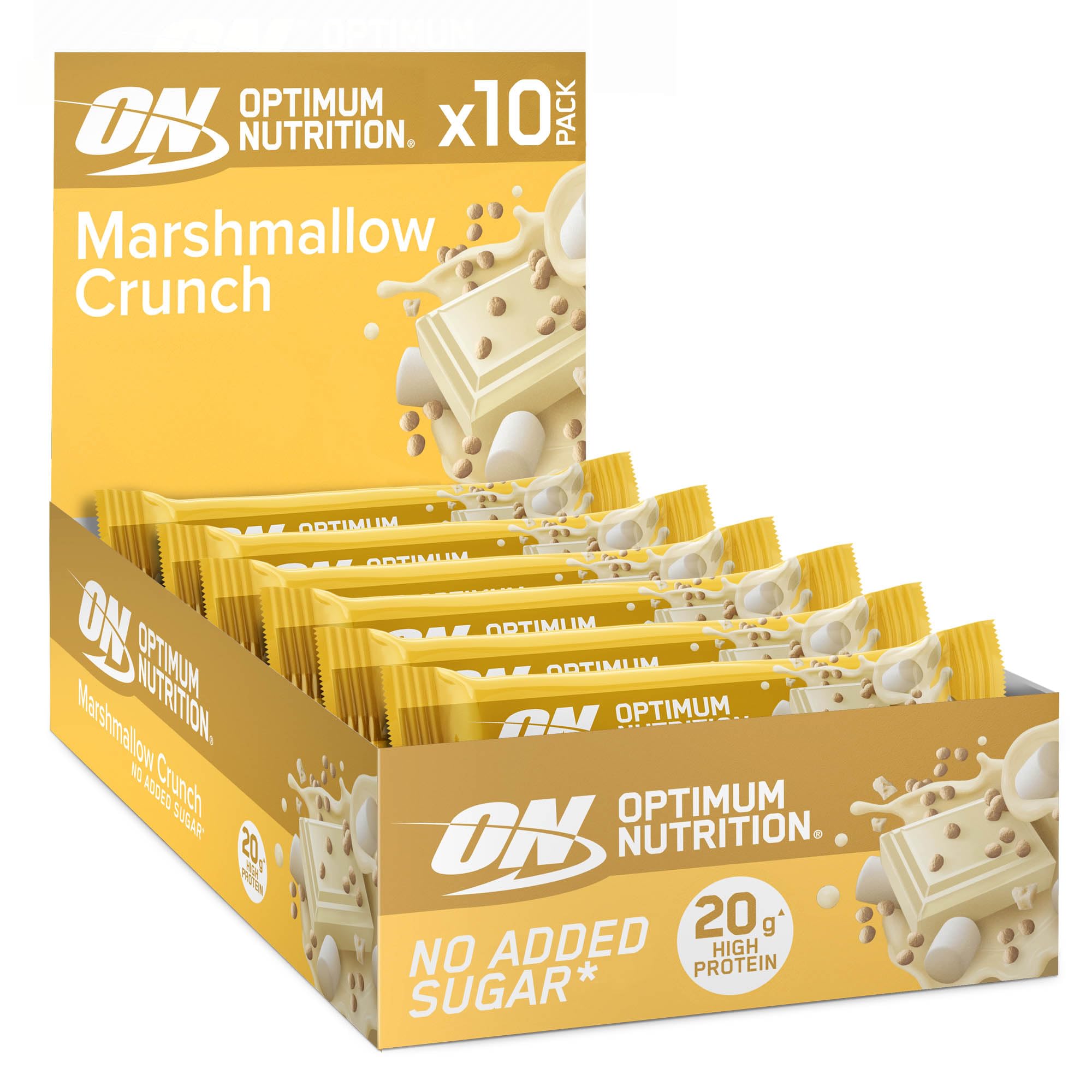 Optimum Nutrition Protein Crisp Bar (10x65g) Malvavisco crujiente