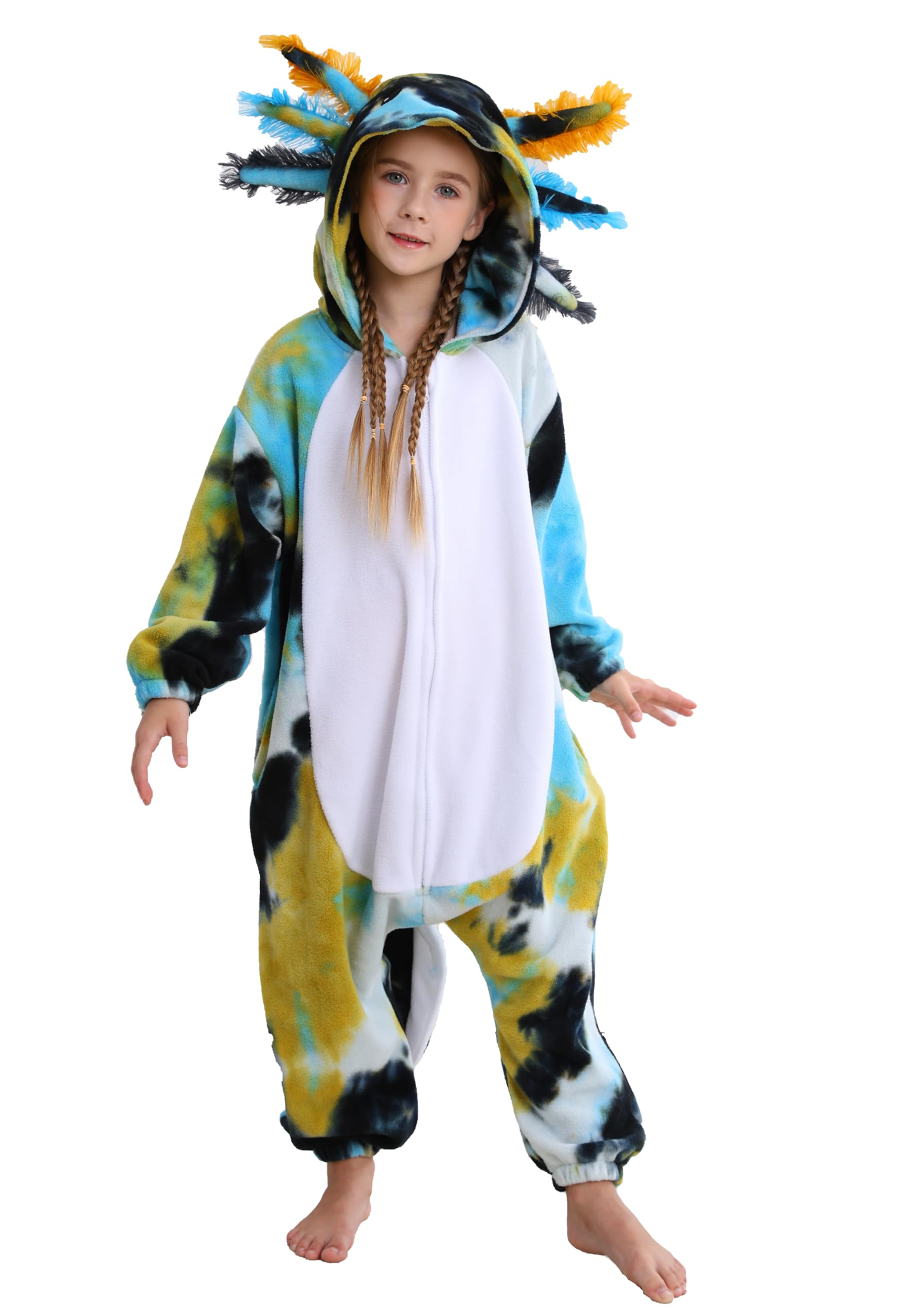 DELEY Unisex Mono de Una Pieza para Niños, Pijamas de Animales Disfraz de Cosplay de Halloween para Mujeres y Hombres Ropa de Dormir para Padres e Hijos