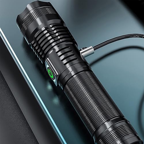 Miniatura 5 de XURLEQ 600000 lúmenes linterna de mano LED linterna táctica con 5 modos resistente al agua para acampar senderismo al aire libre bicicleta emergencia