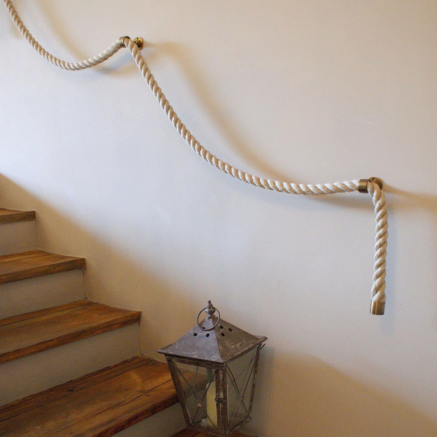 Twisted Cotton Rope (1 Inch X 50 Feet) Natural Thick Soft 9 thumbnail image