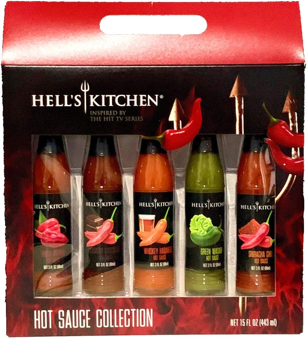 Hell's Kitchen Hot Sauce Collection Holiday Sampler Gift Set