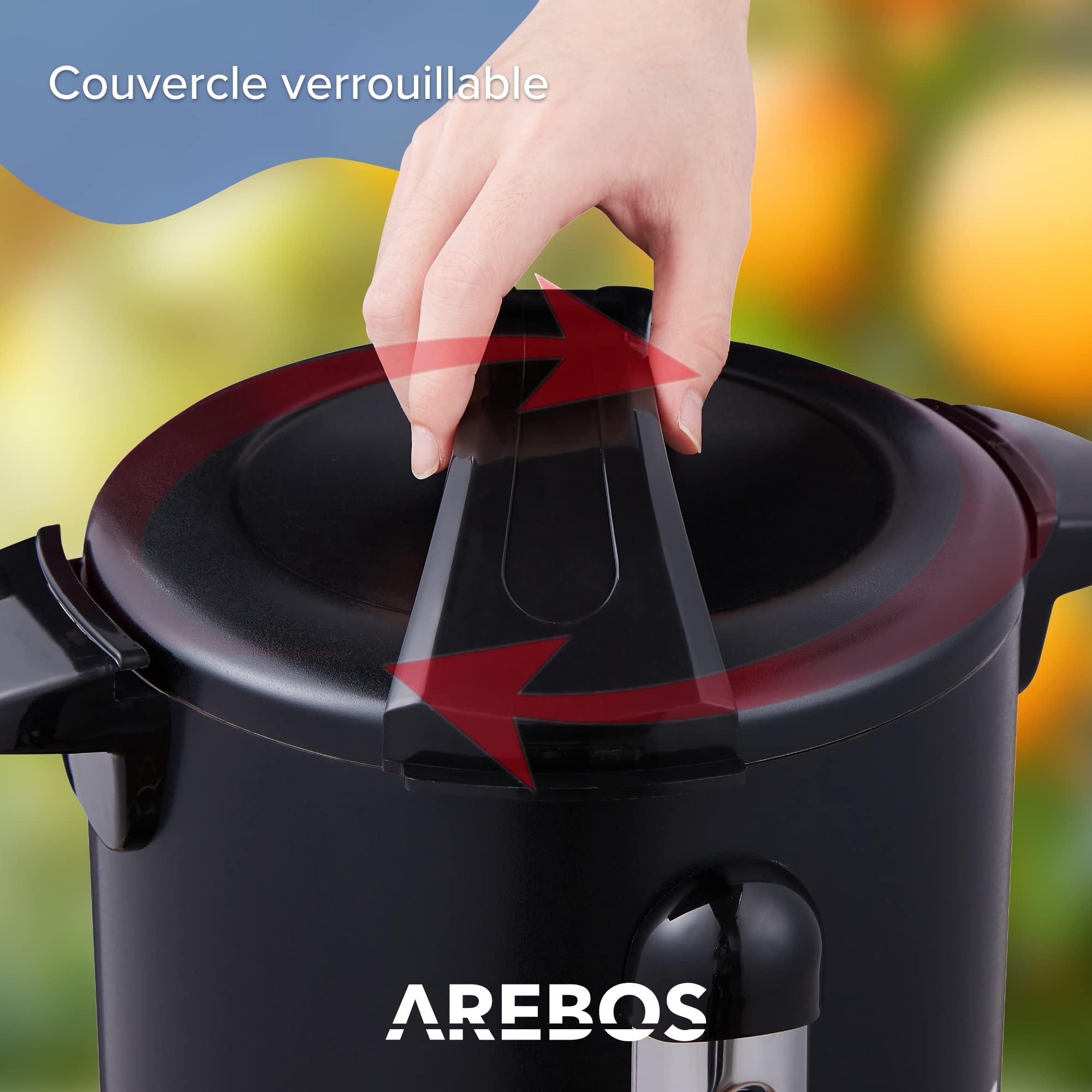 Arebos Distributeur de Boisson Chaudes 950W | Chaudière à eau 8,8L 40 Tasses | Marmite à Vin Chaud en Inox | Thé Café Soupe Dispositif de réchauffement |Thermostat | Réglage de la température 30-110°C