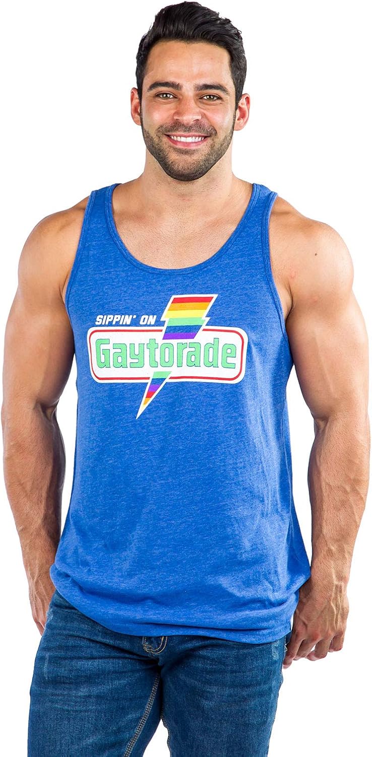 Loud and Funny Tank Tops for Pride, Festivals and Summer - Men's Cut: Clothing