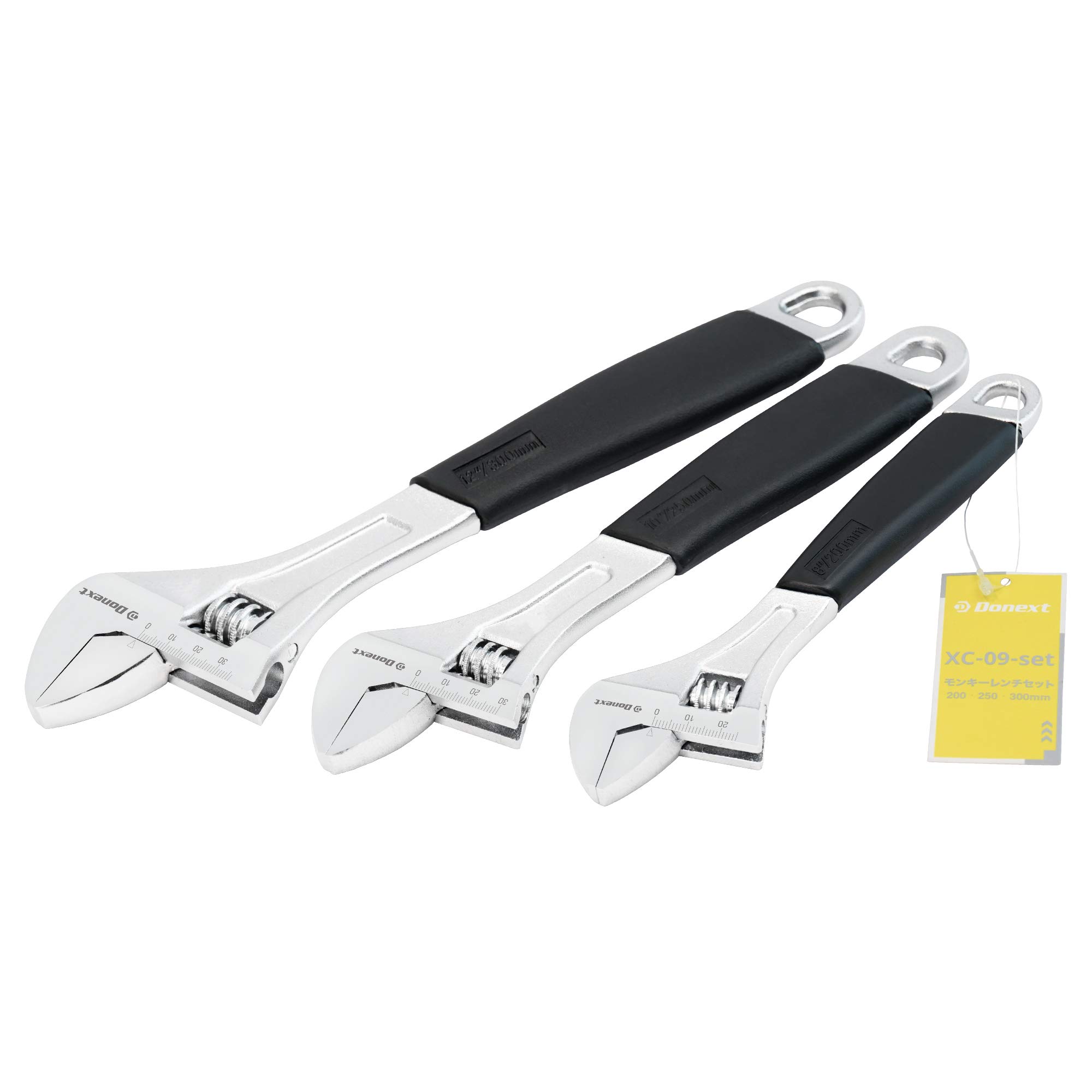 モンキーレンチ300セット Amazon | Donext モンキーレンチセット ゴムマット付 CR-V 3PC 200