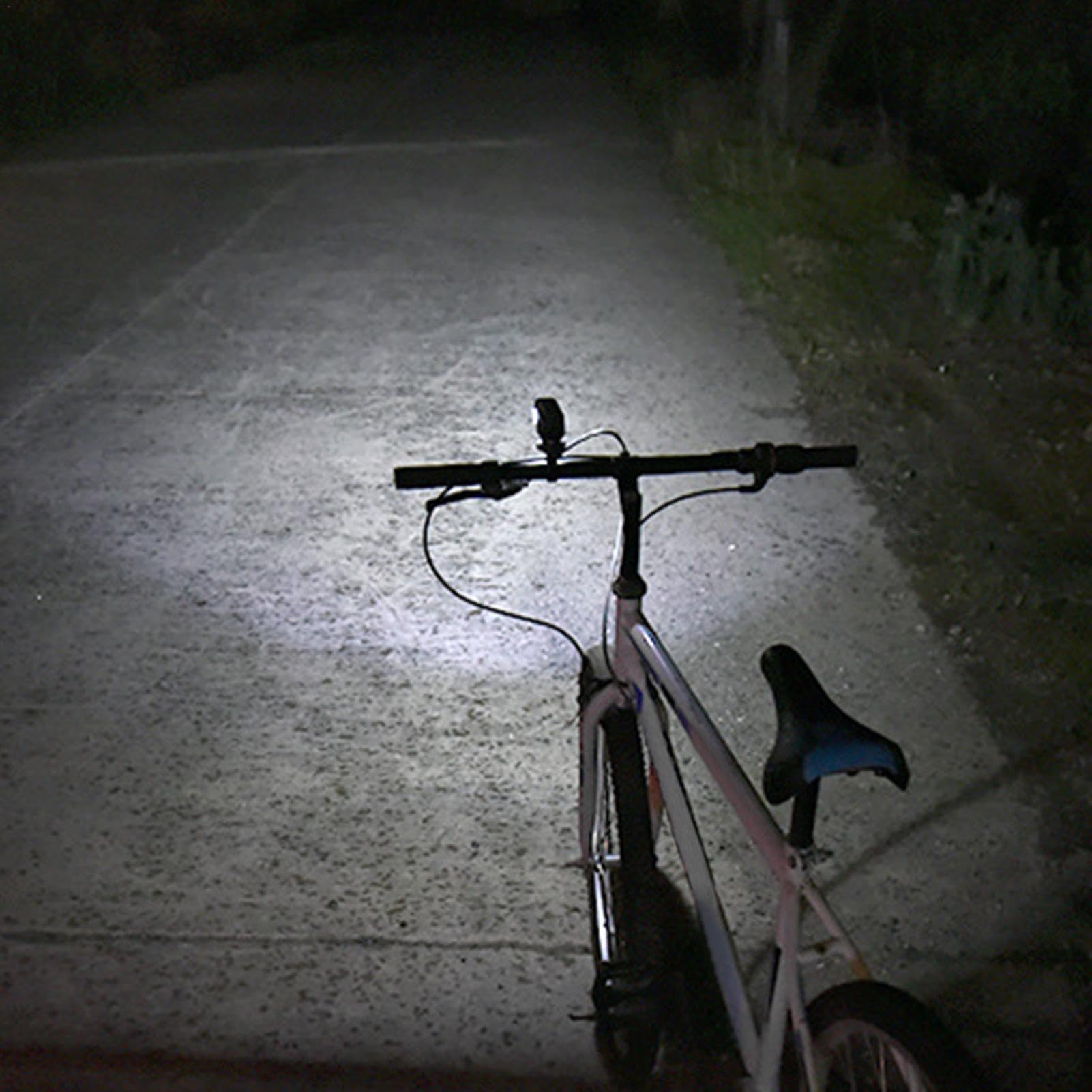 Faro Anteriore per Bicicletta Faro A 3 Modalità Di Illuminazione | Luce Diurna Ricaricabile Bicicletta Ciclismo Notturno Strada Montagna Uomo Donna Bambini