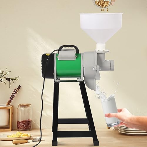 Miniatura 4 de Molinillo eléctrico de grano de 2200 W, molinillo de maíz para alimentación húmeda, molino de harina, molinillo de cereales de grano, arroz, maíz,