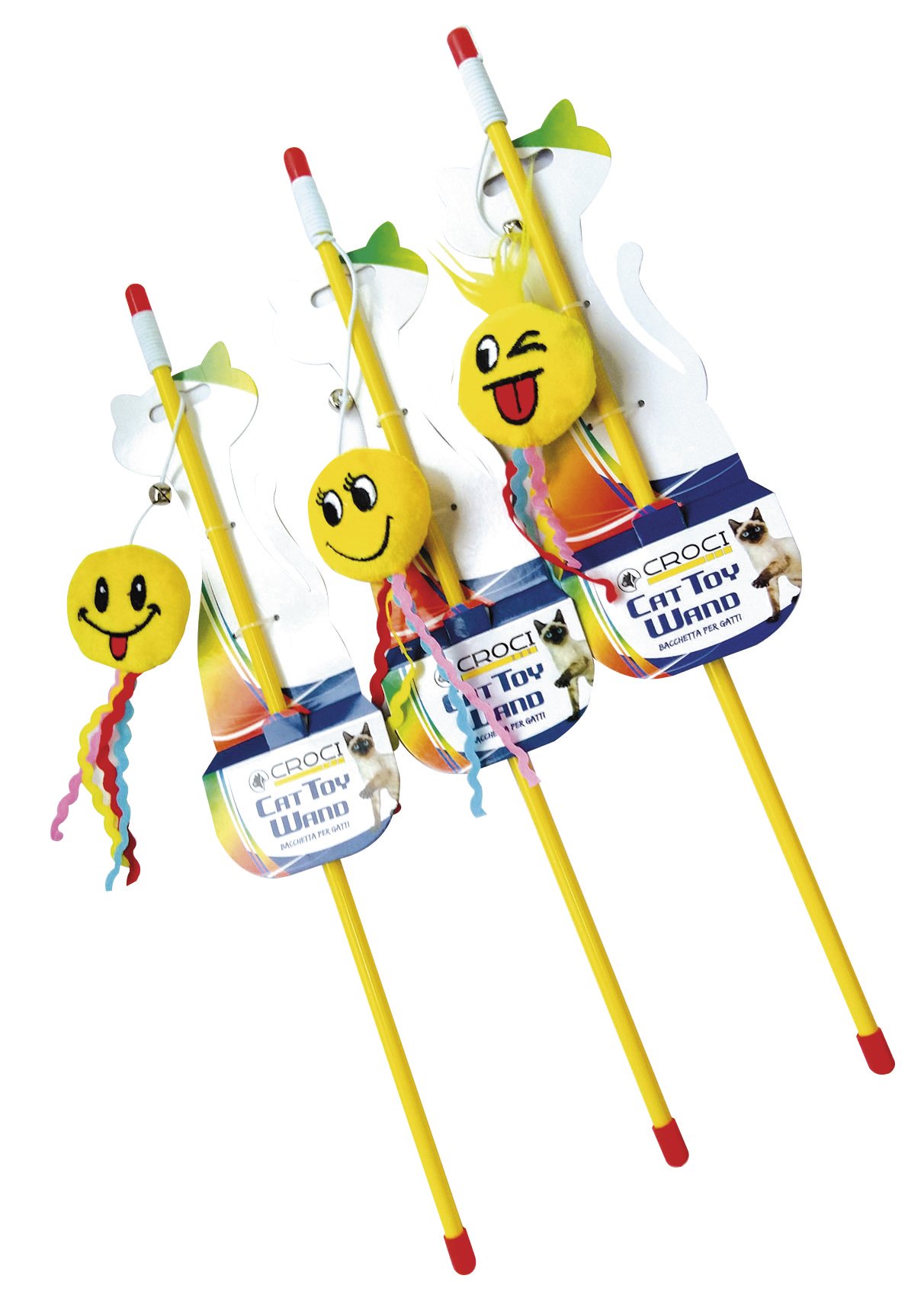 croci Smile Stick Cat Toy Mix, 46 cm