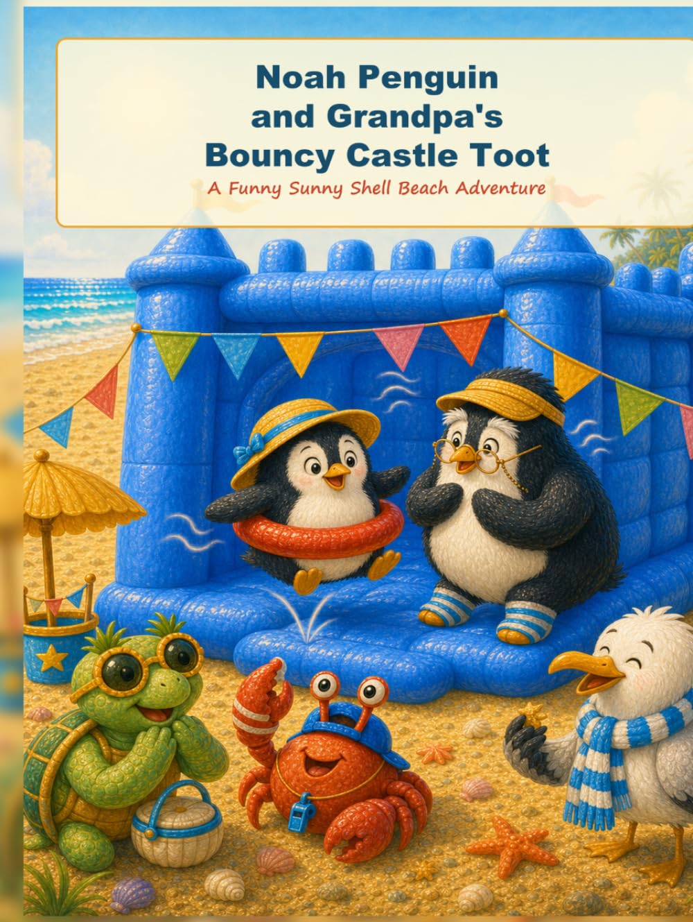 Noah Penguin and Grandpa’s Bouncy Castle Toot: A Funny Sunny Shell Beach Adventure (Noah Penguin’s Silly Seaside Stories)