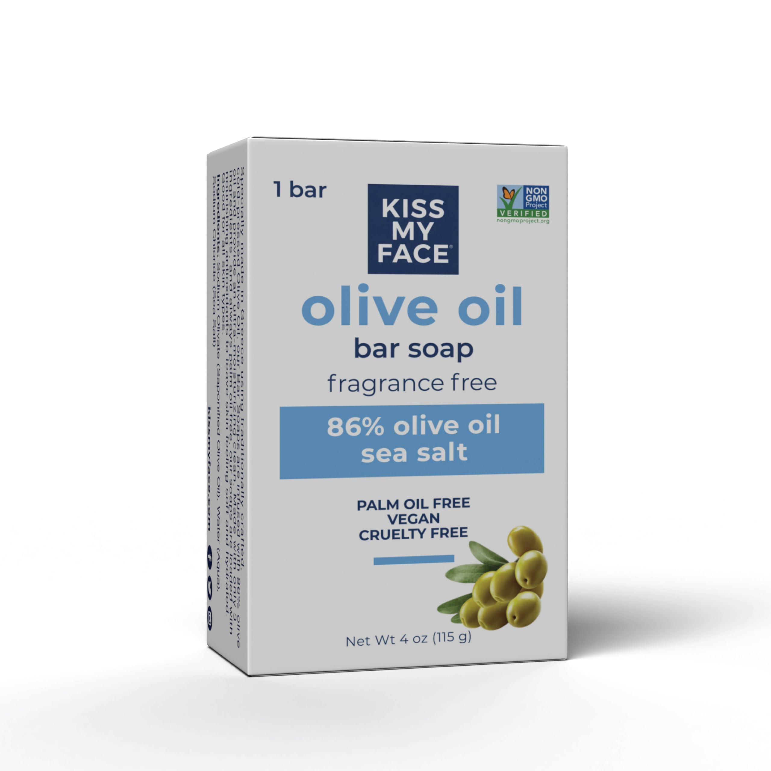Amazon.com: Kiss My Face Olive Oil Fragrance Free Bar Soap