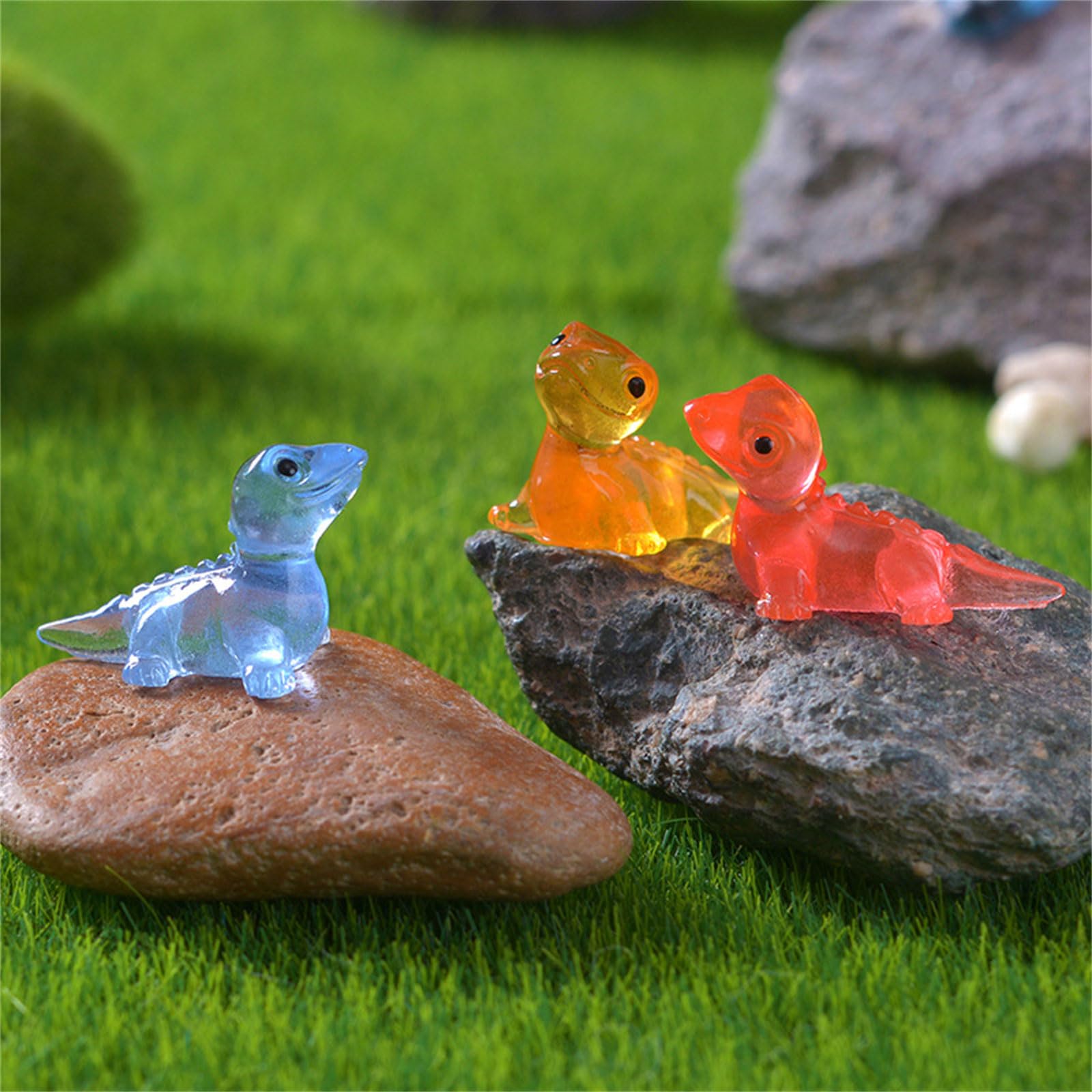 120 Mini-Eidechsen Figuren – Leuchtend, Für Deko, DIY & Miniaturlandschaften