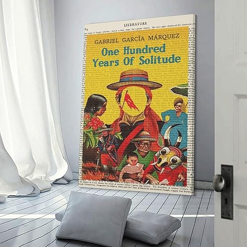 Miniatura 3 de Gabriel Garcia Marquez Book Poster. A Hundred Years of Lonely Book Cover Art Poster Canvas Painting Posters And Prints Wall Art Pictures for Living