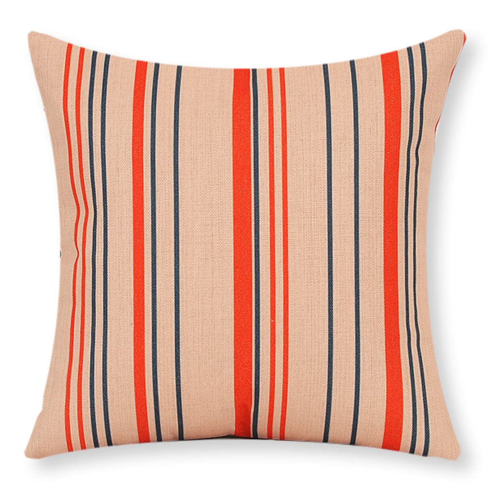 Oreiller en coton ergonomique avec coussin lombaire de bureau motif géométrique