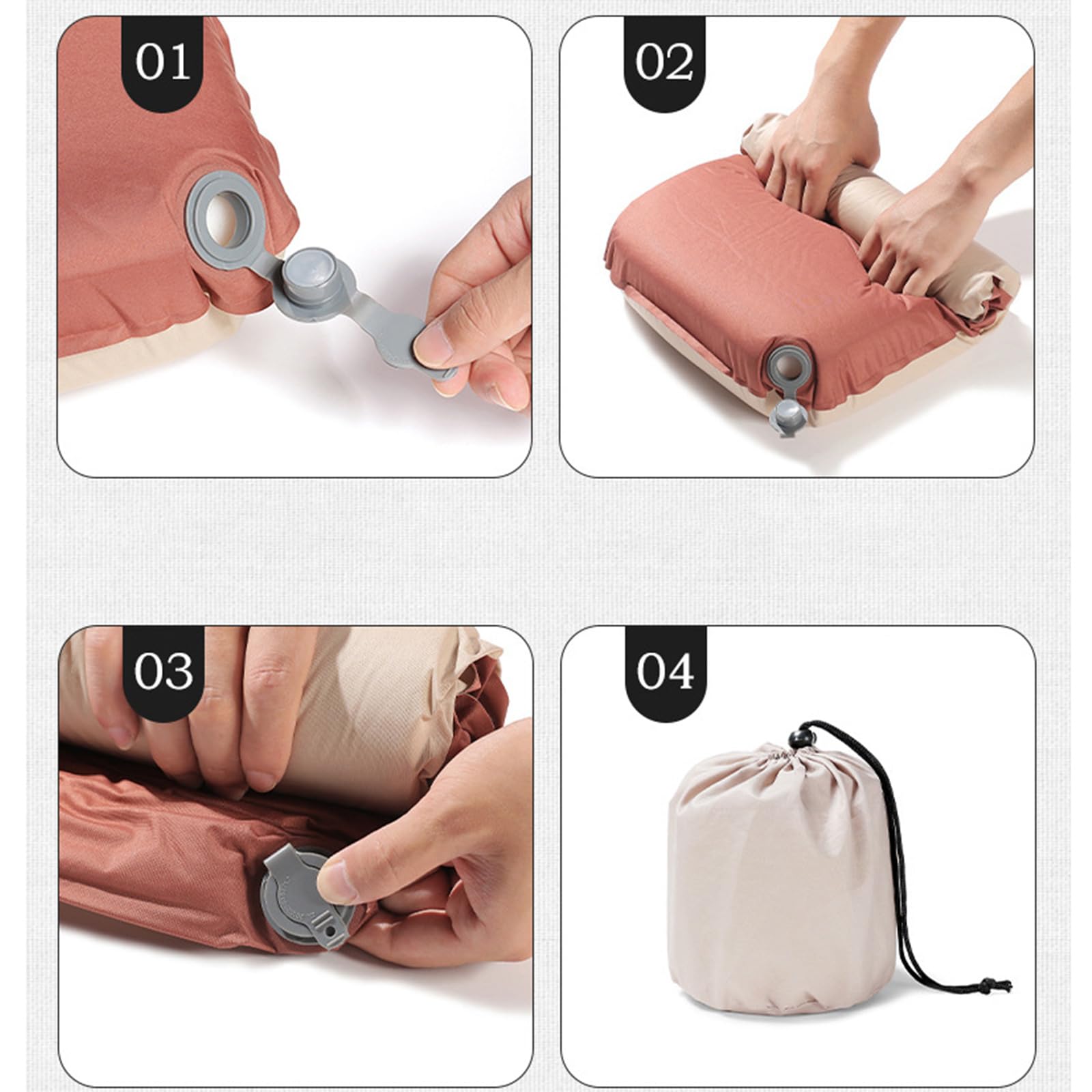 Portatile Auto Gonfiabile Cuscino di Sonno Cuscino di Campeggio di Viaggio Esterna Cuscino D'aria G