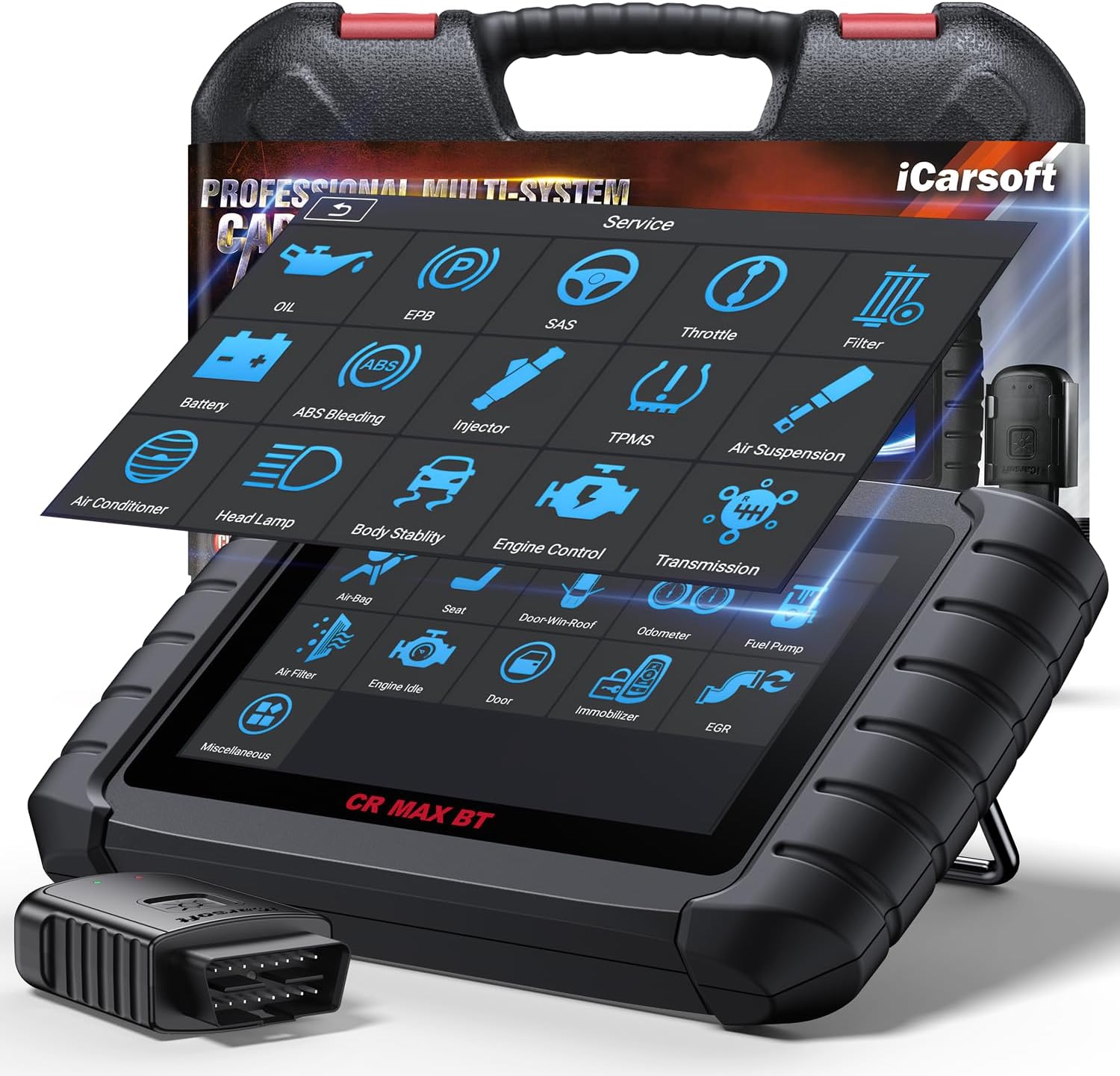 CR Max BT Wireless OBD2 Scanner, All System Car Diagnostic Tool, 49 Reset+Extra 46 Service, 40000+Bidirectional Tests, ECU Coding, Battery Registration,CANFD, Auto VIN, Free Update