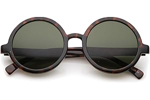 zeroUV Trendy Round Circle Sunglasses for Women