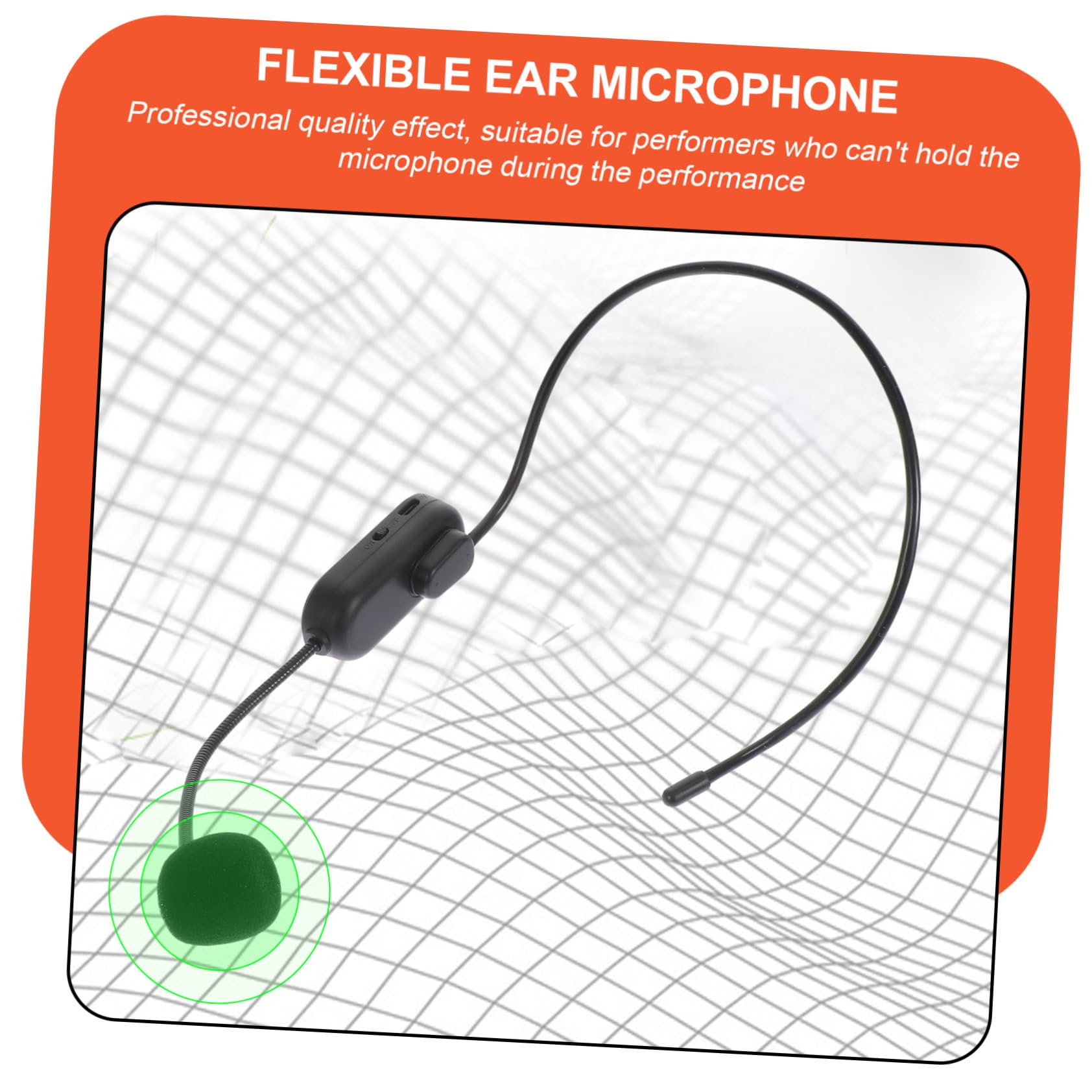 Mipcase Micrófono Inalámbrico Pequeño UHF para Profesores y Artistas, Ligero Conexión Inalámbrica, Material Abs y Batería Recargable de Larga Duración