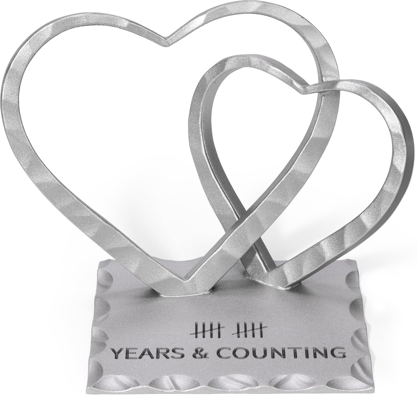 Vastsea 10 Year Anniversary Wedding Gifts - Hearts Sculpture Home Decor
