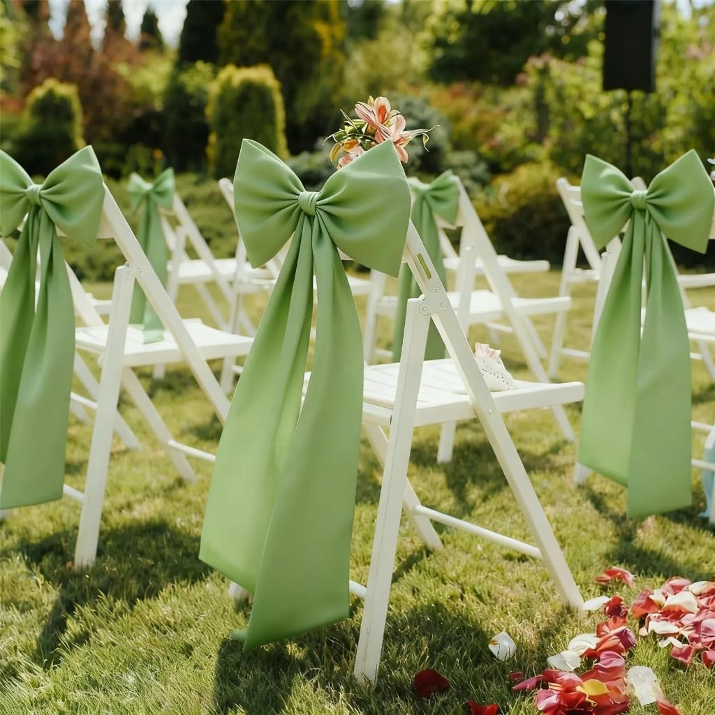 Large Decorative Bowknot for DIY Projects Wedding Birthday Party Decors Solid