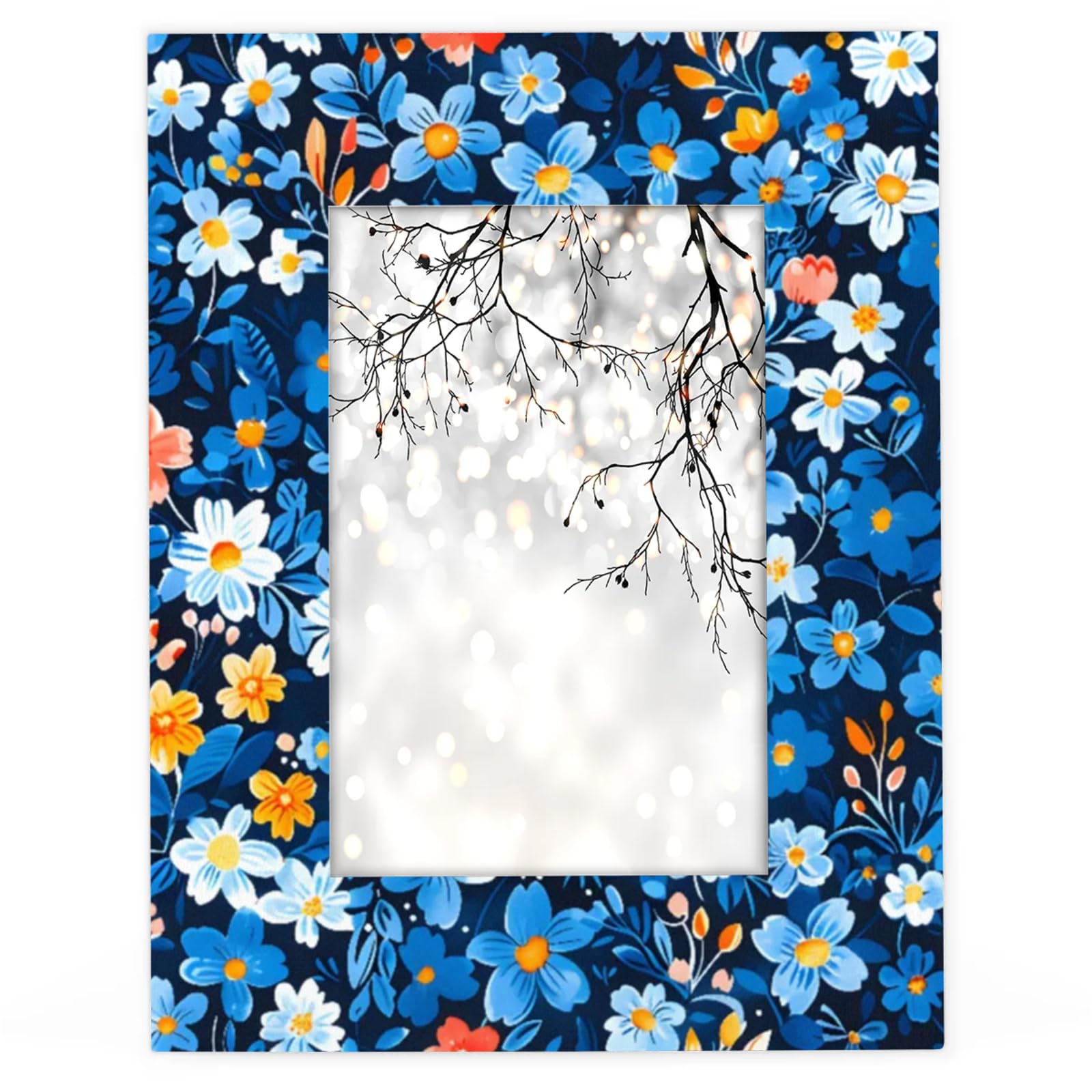 Amazon.com - LANYANYQ 5x7 Picture Frame, Blue Yellow Daisy Flower